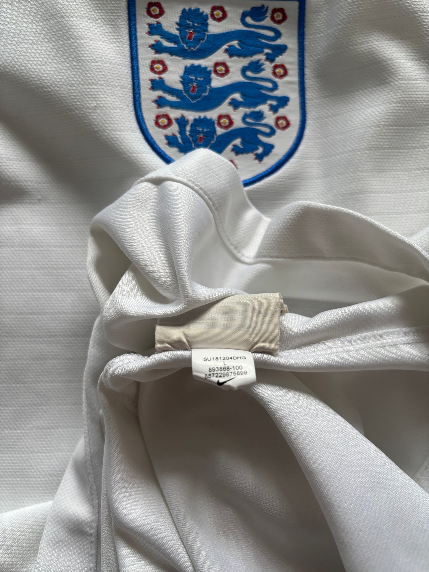 England Home Shirt 2018 Jamie Vardy (L)