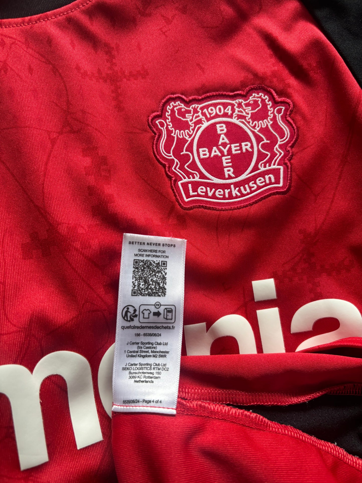 Bayer Leverkusen 04 Home Shirt 2024/25 (M)
