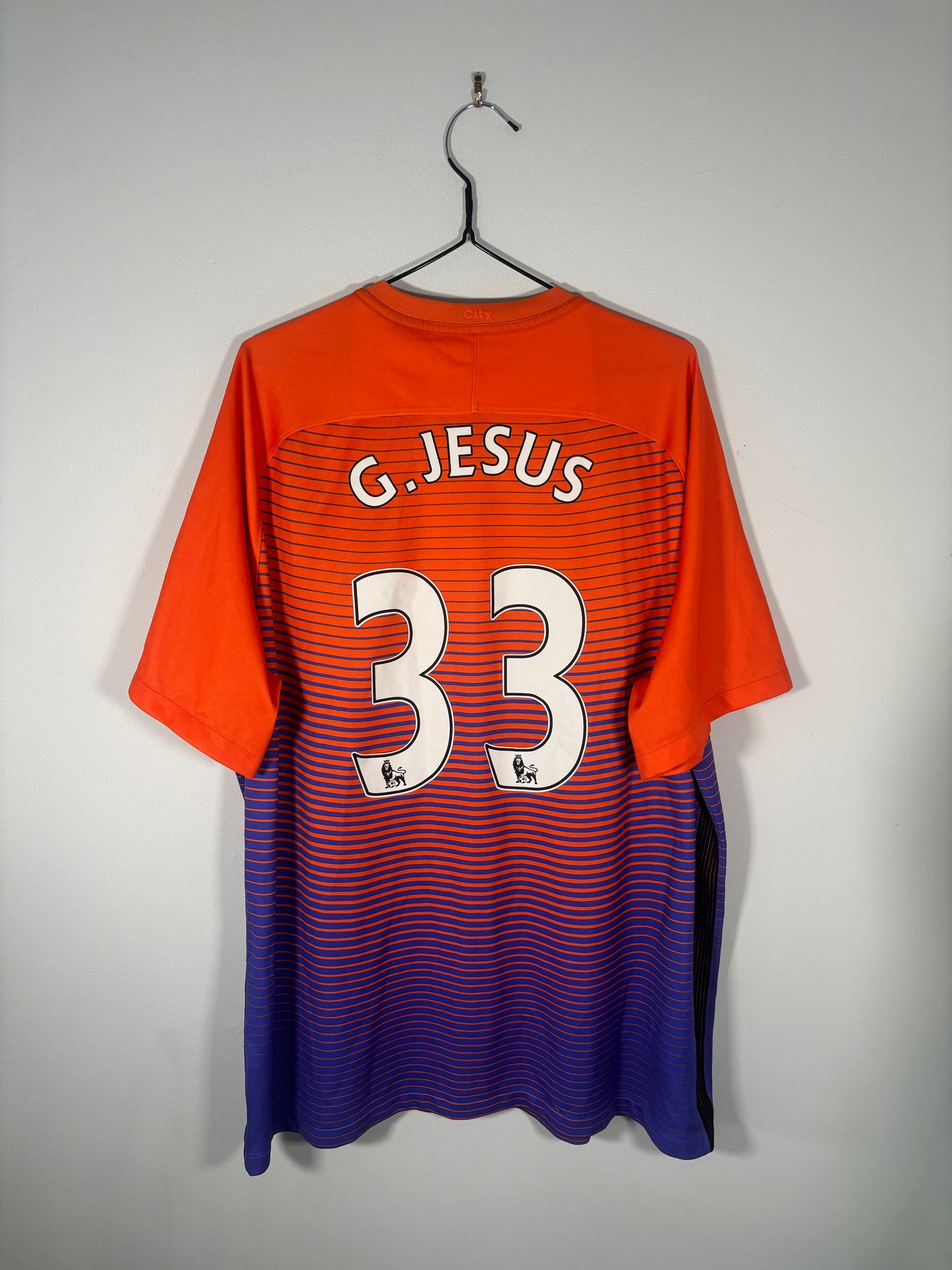 Manchester City Third Shirt 2016/17 Gabriel Jesus (XXL)
