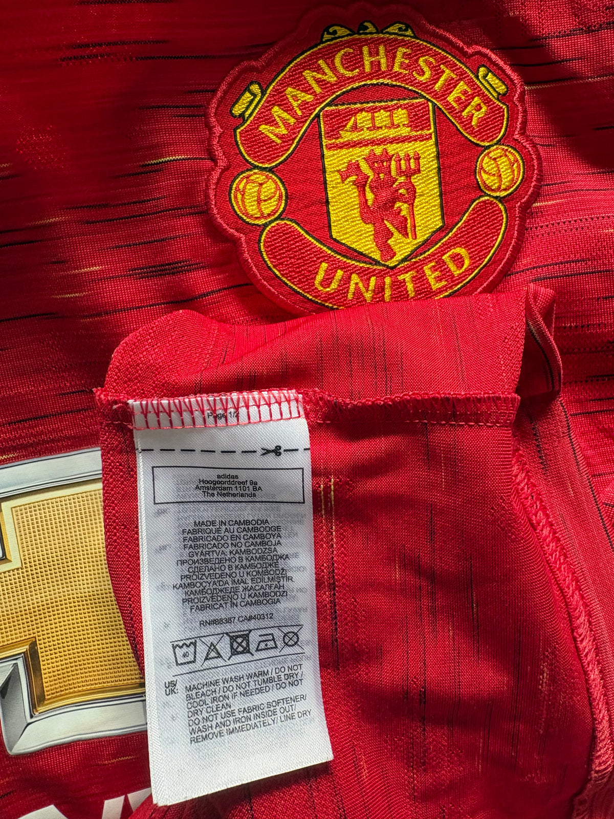 Manchester United Authentic Home Shirt 2020/21 Bruno Fernandes (LK)