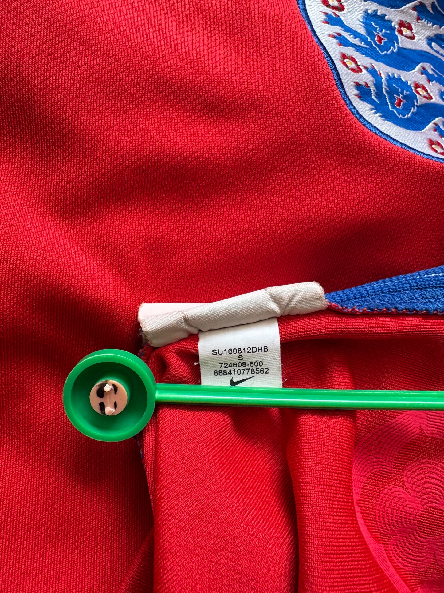 England Away Shirt 2016 (S)