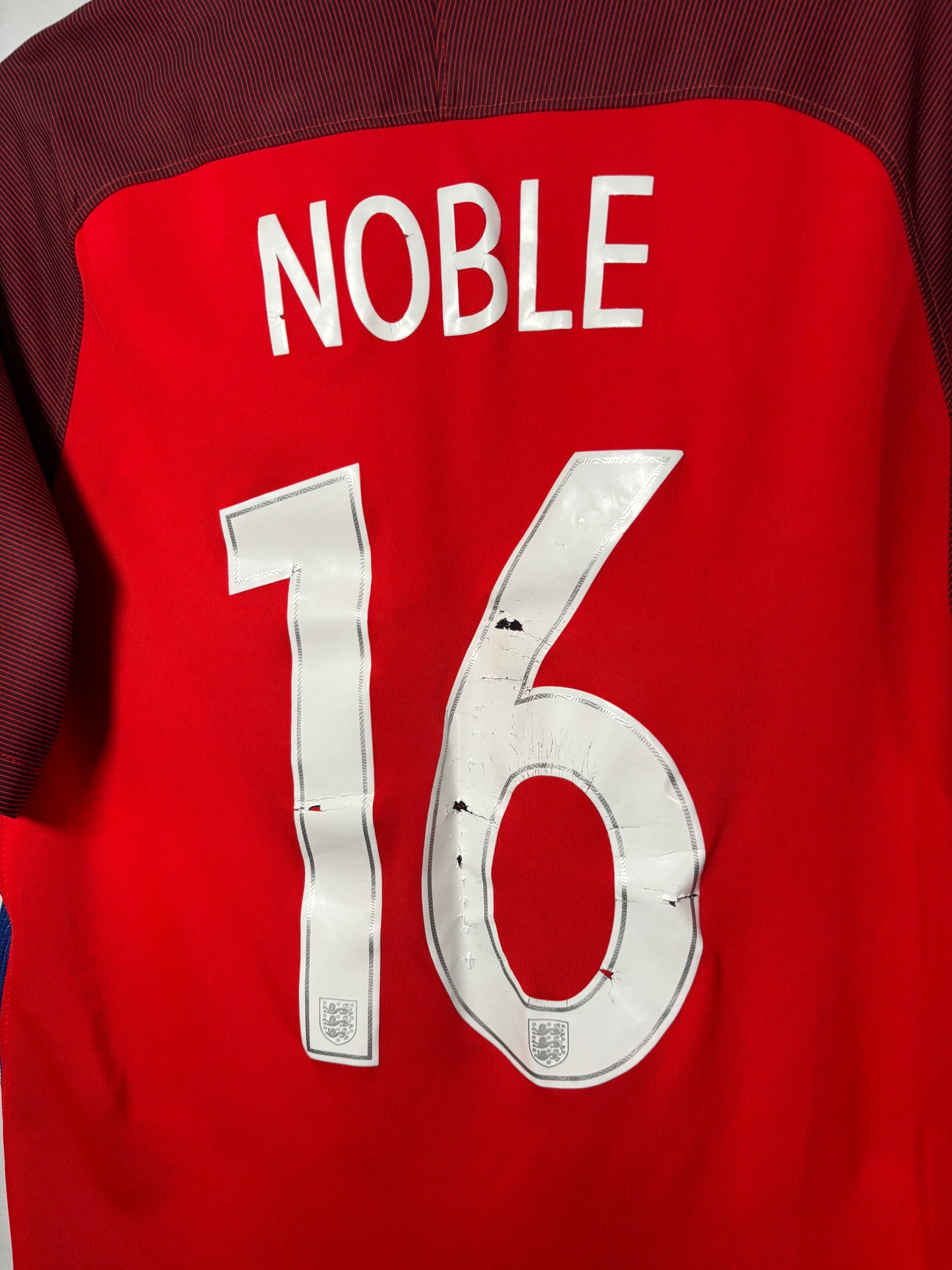 England Away Shirt 2016 Mark Noble (L)