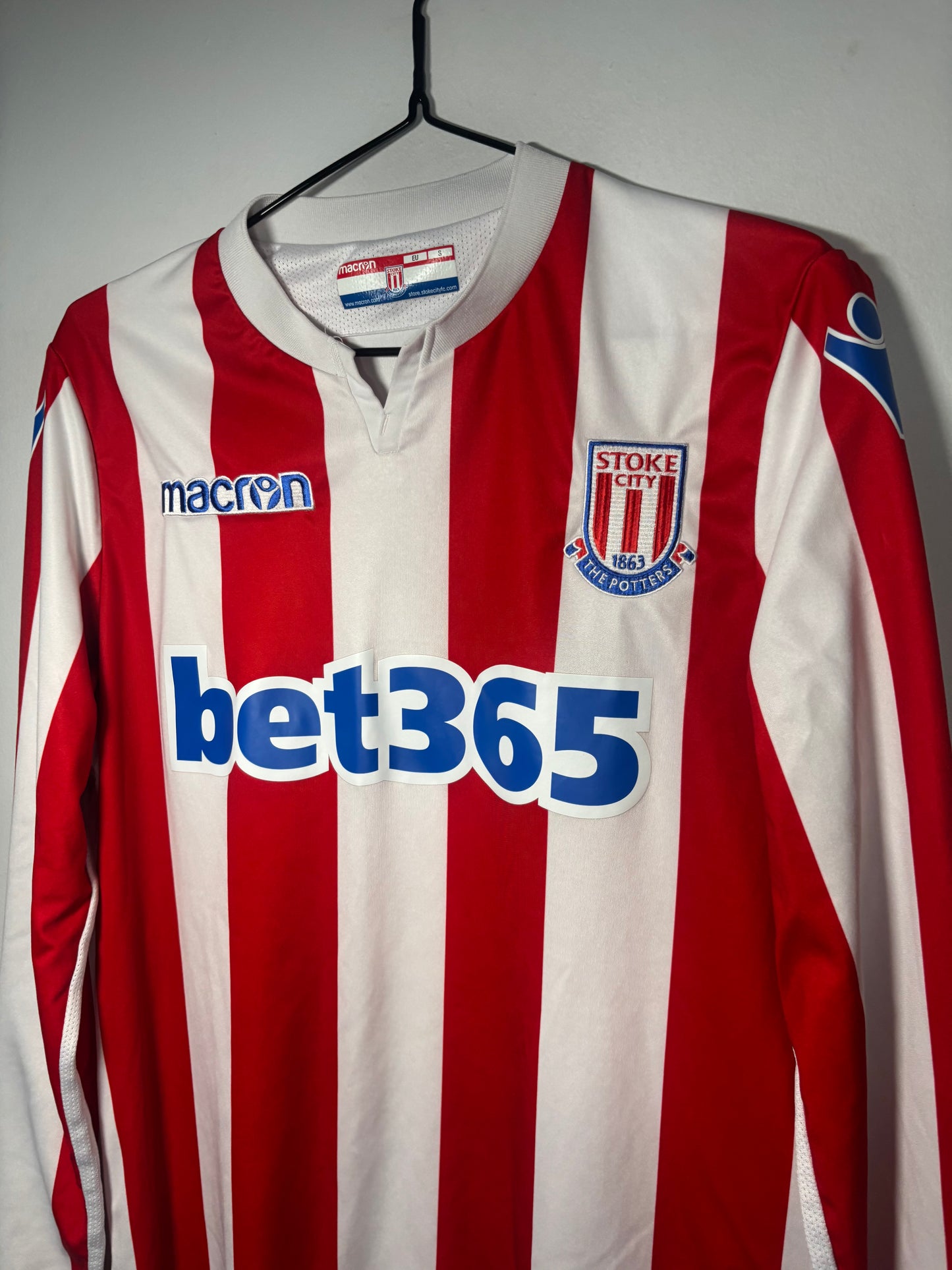 Stoke City Home Shirt 2018/19 Long Sleeve (S)