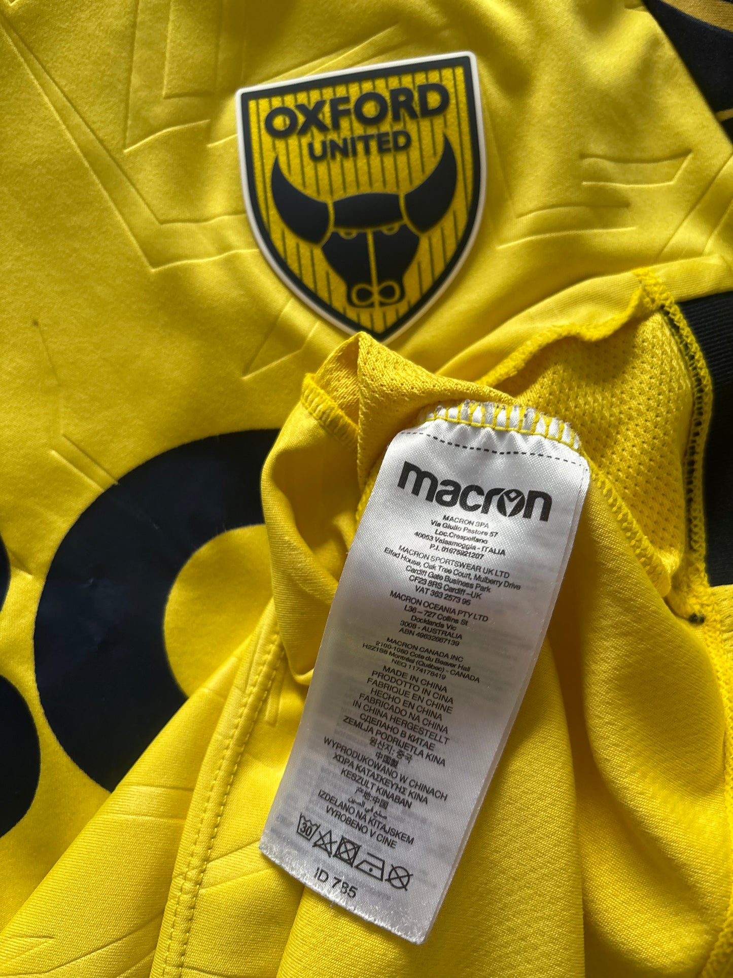 Oxford United Home Shirt 2022/23 Brannagan (L)