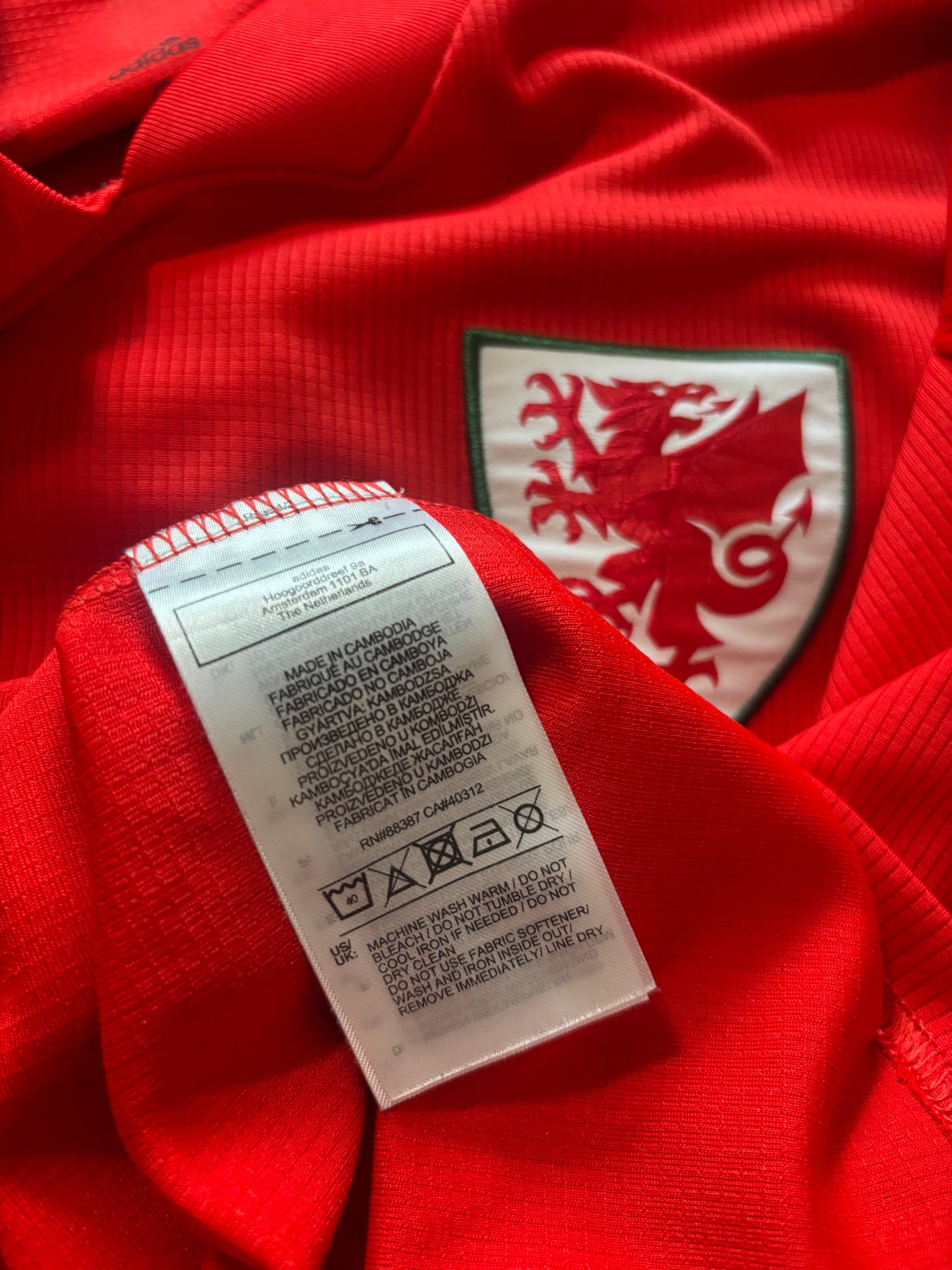 Wales Home Shirt 2020 (S)