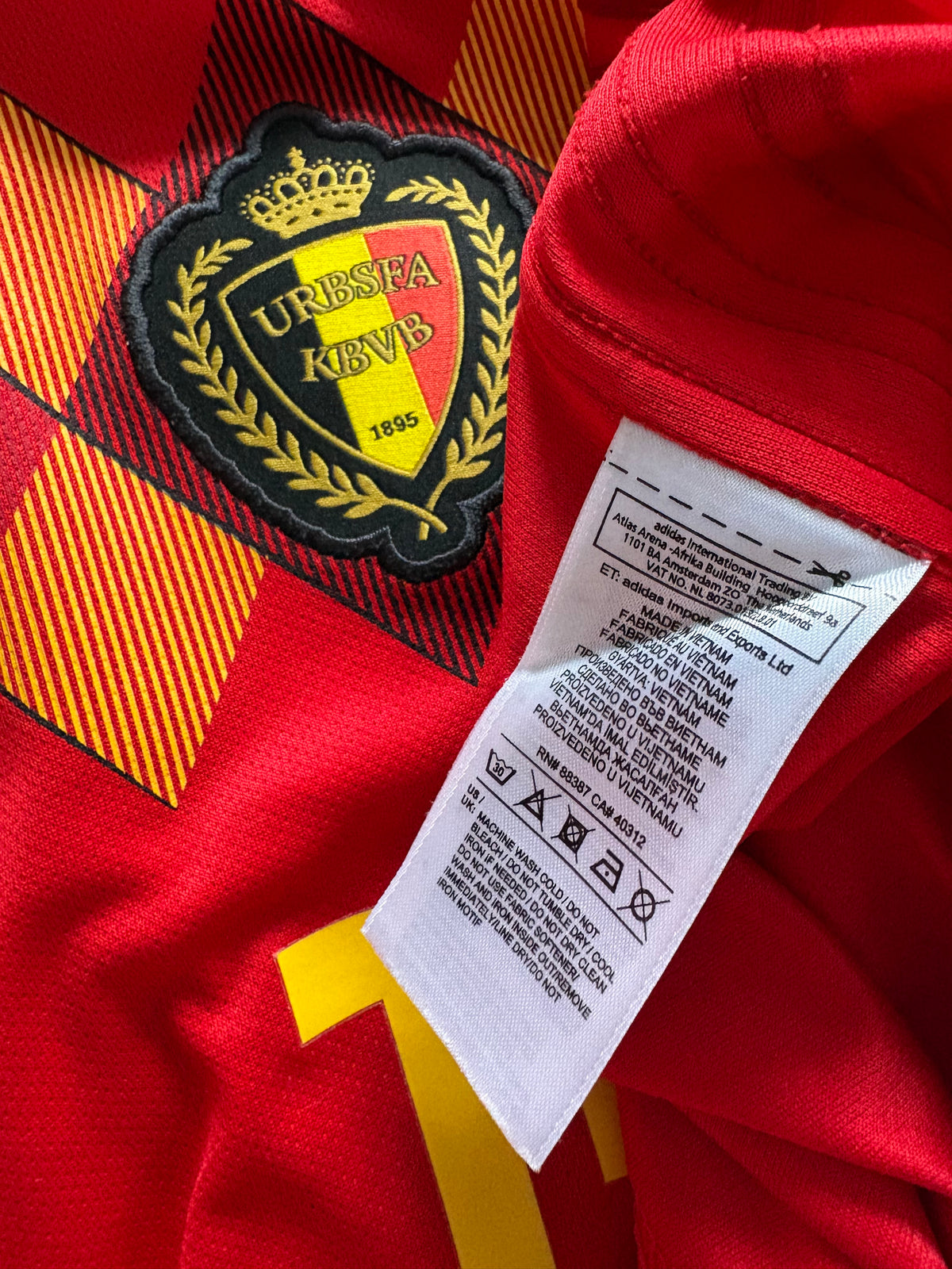 Belgium Authentic Home Shirt 2018 Mertens (MK)