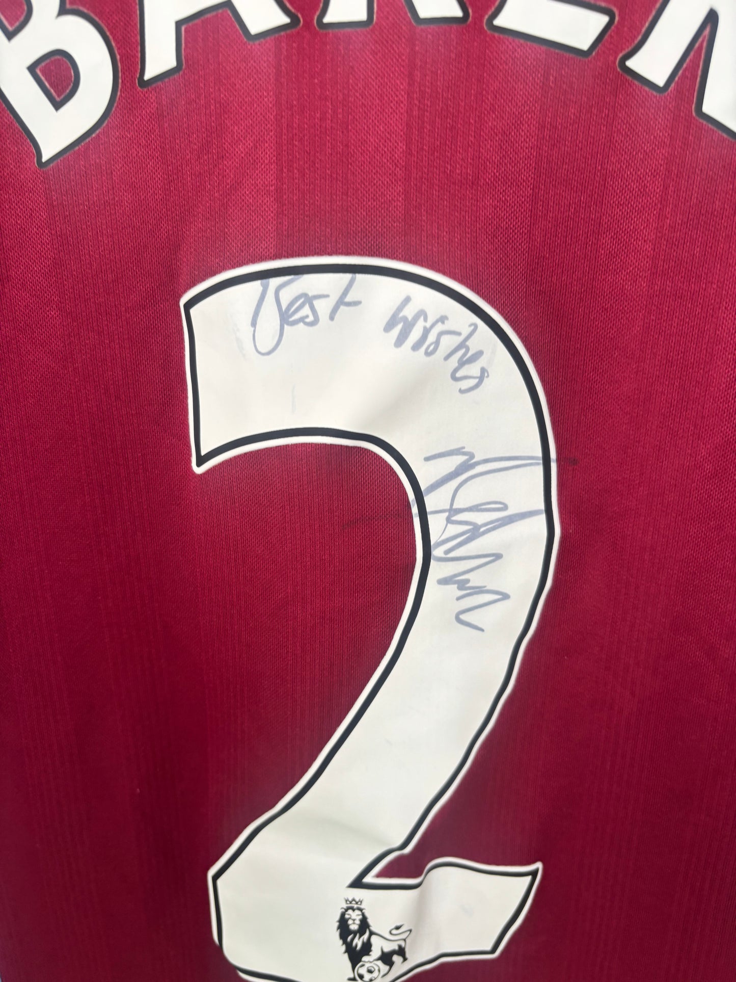 Aston Villa Home Shirt 2013/14 Nathan Baker (L)