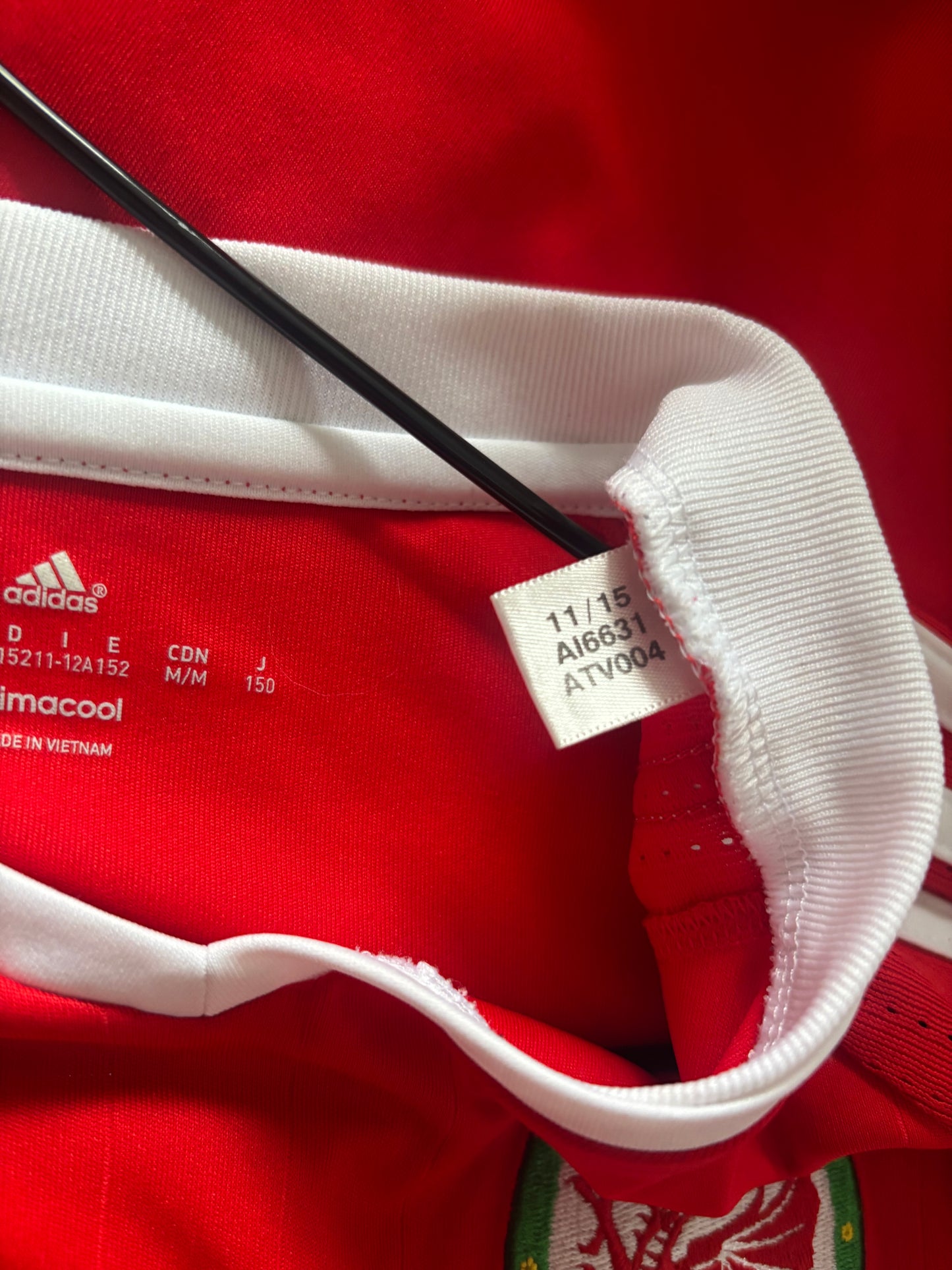 Wales Home Shirt 2016 (11-12)
