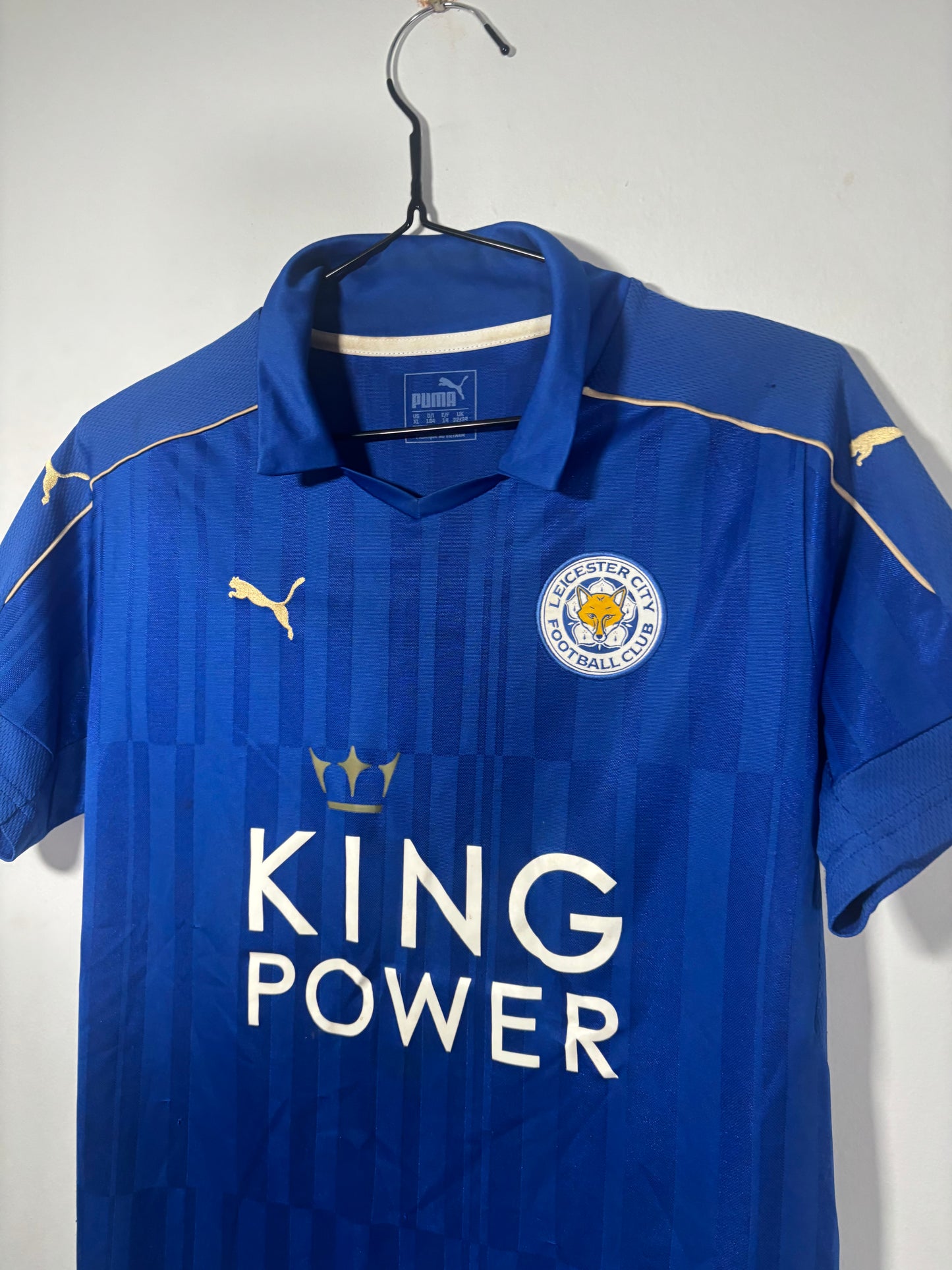 Leicester City Home Shirt 2016/17 Jamie Vardy (XLB)