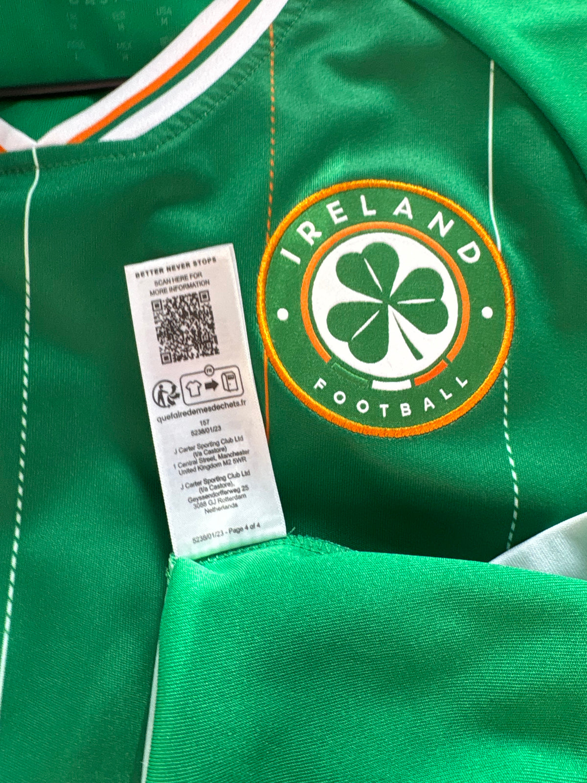 Ireland Authentic Home Shirt 2023 (M)