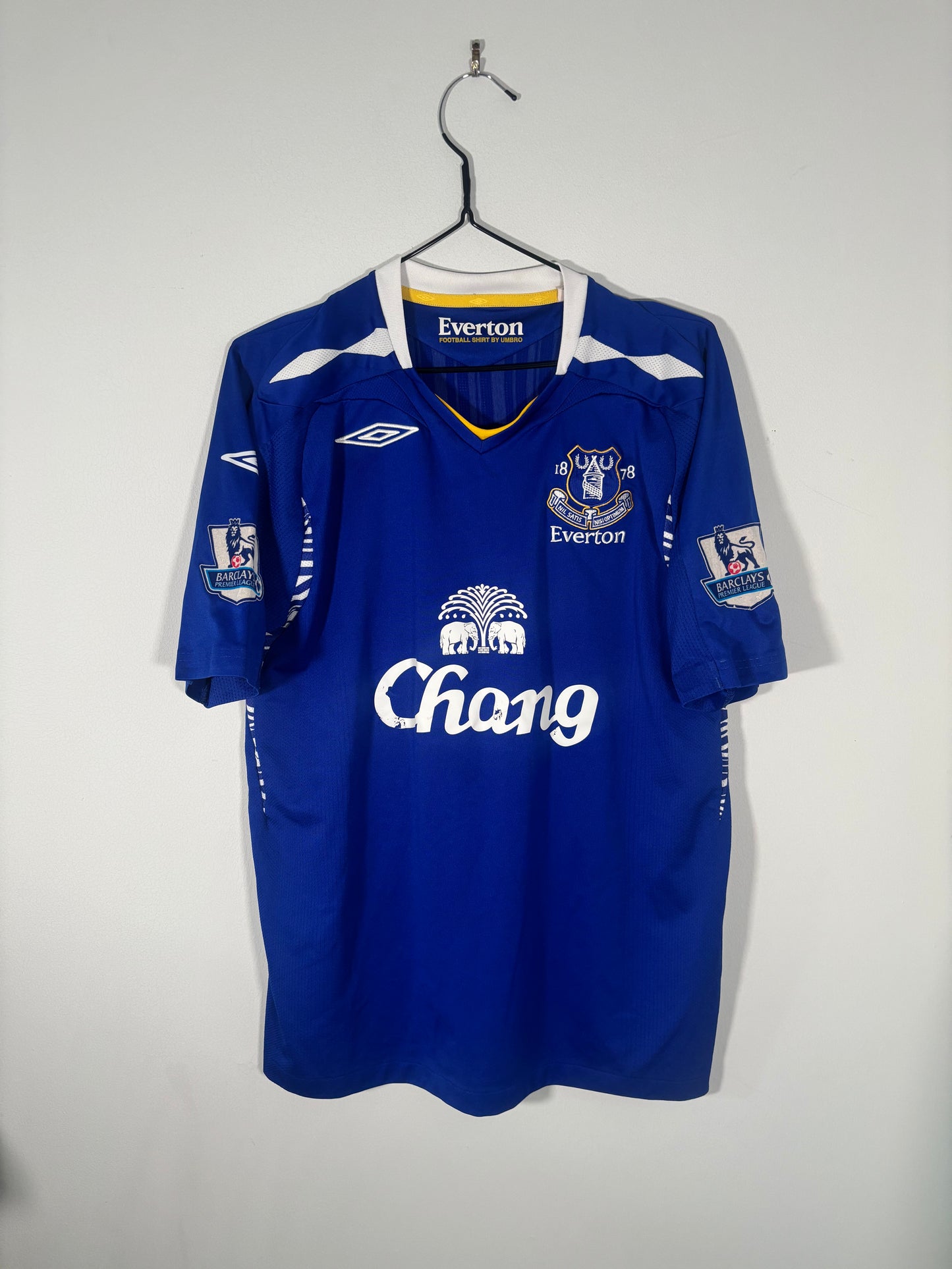 Everton Home Shirt 2007/08 Phil Jagielka (M)