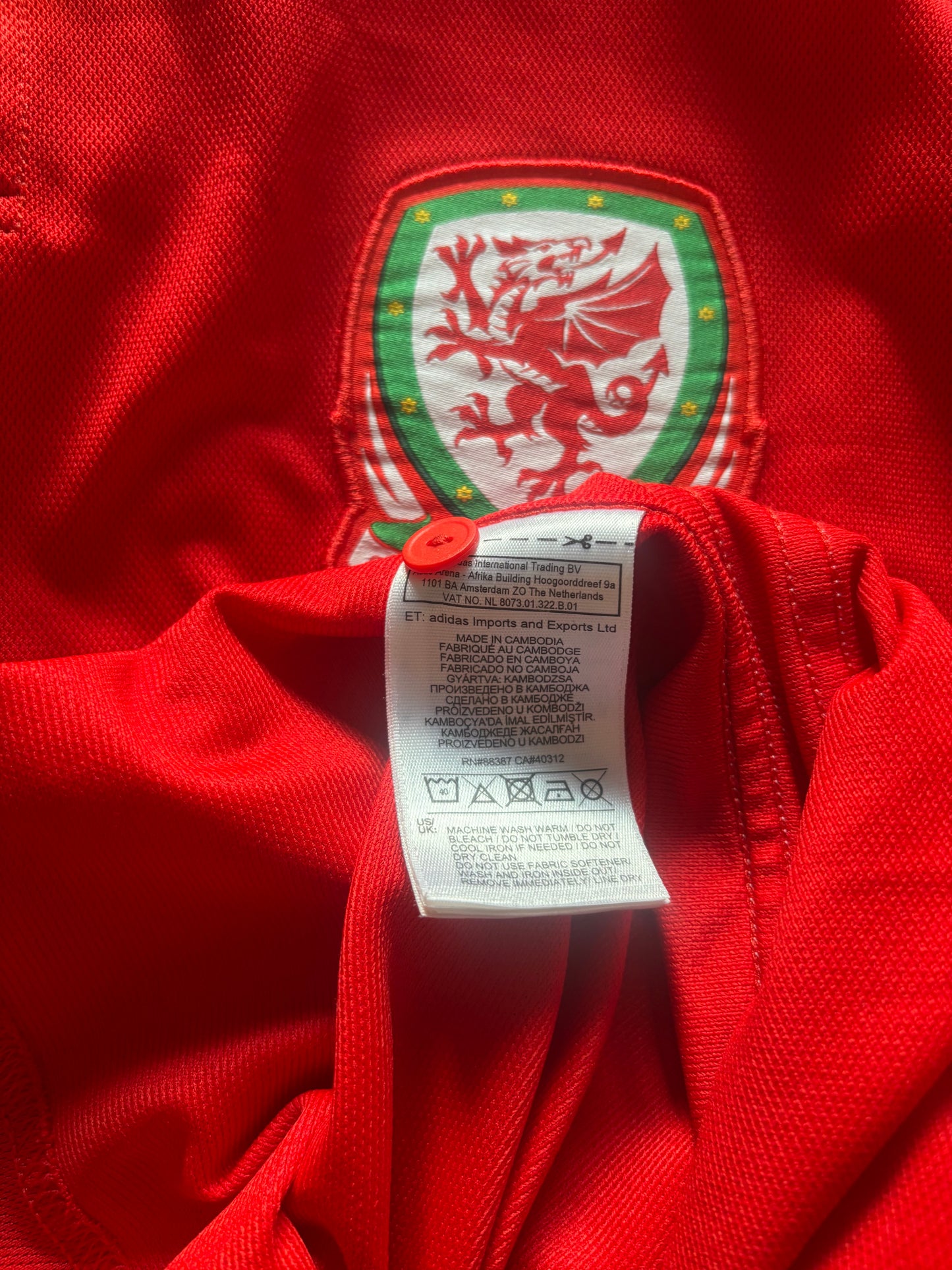 Wales Home Shirt 2018 (XL)