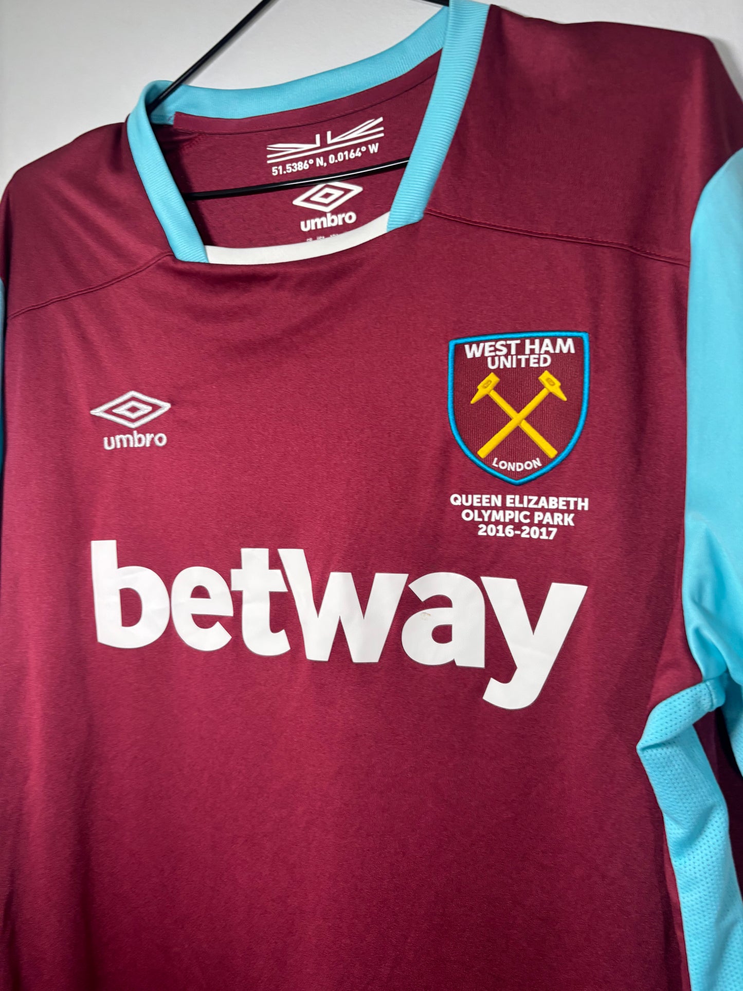 West Ham United Home Shirt 2016/17 Antonio (XL)