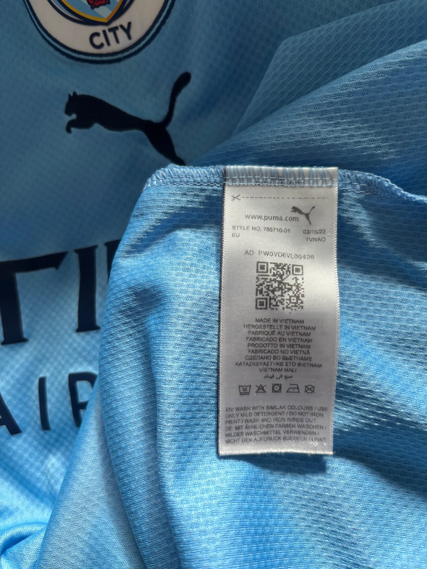 Manchester City Home Shirt 2022/23 (S)