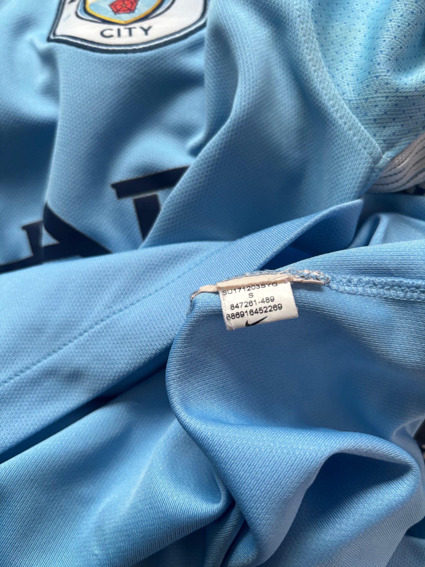 Manchester City Home Shirt 2017/18 (S)