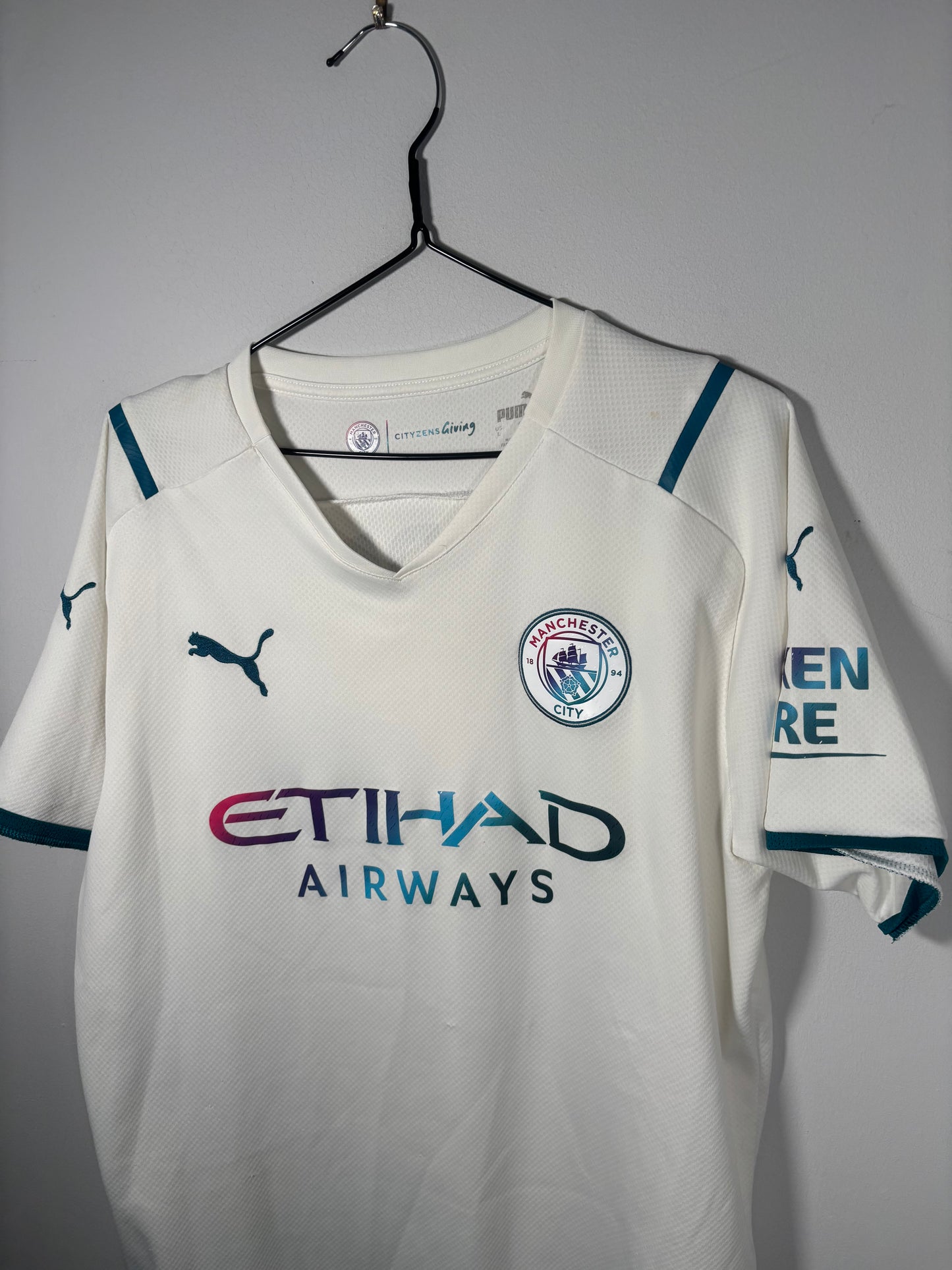 Manchester City Away Shirt 2021/22 Phil Foden (L)