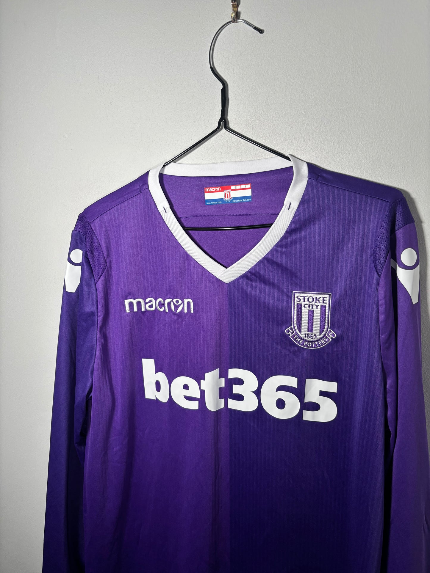 Stoke City Away Shirt 2018/19 L/S (L)