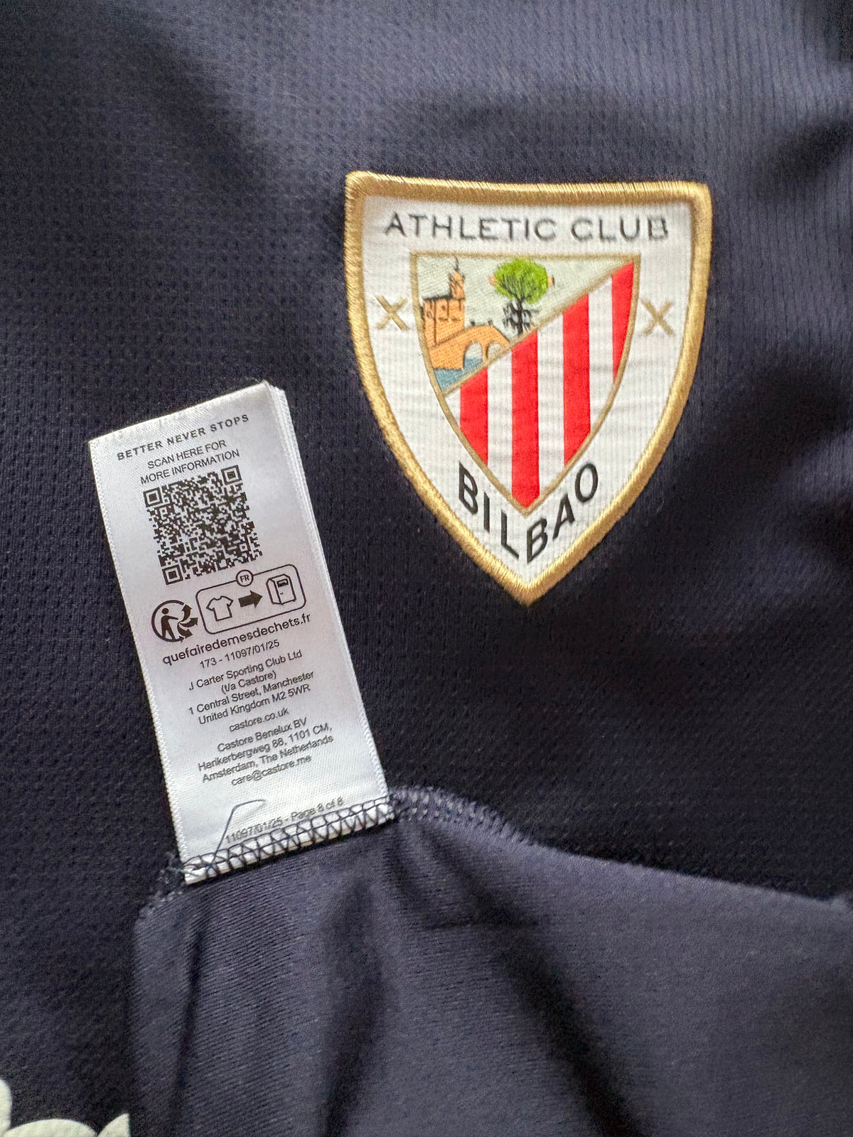 Athletic Club Authentic Bilbao Away Shirt 2025/26 (M)