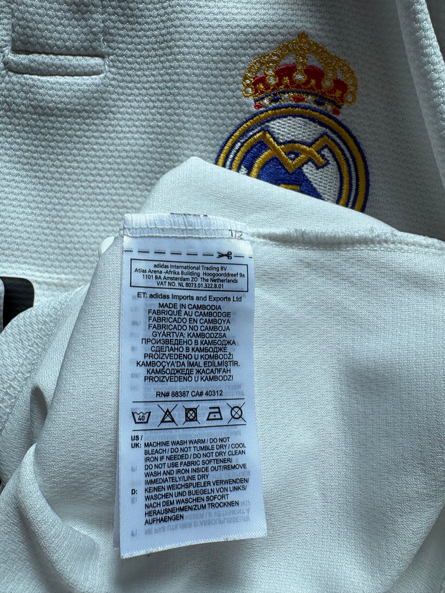 Real Madrid Home Shirt 2018/19 (XLK)