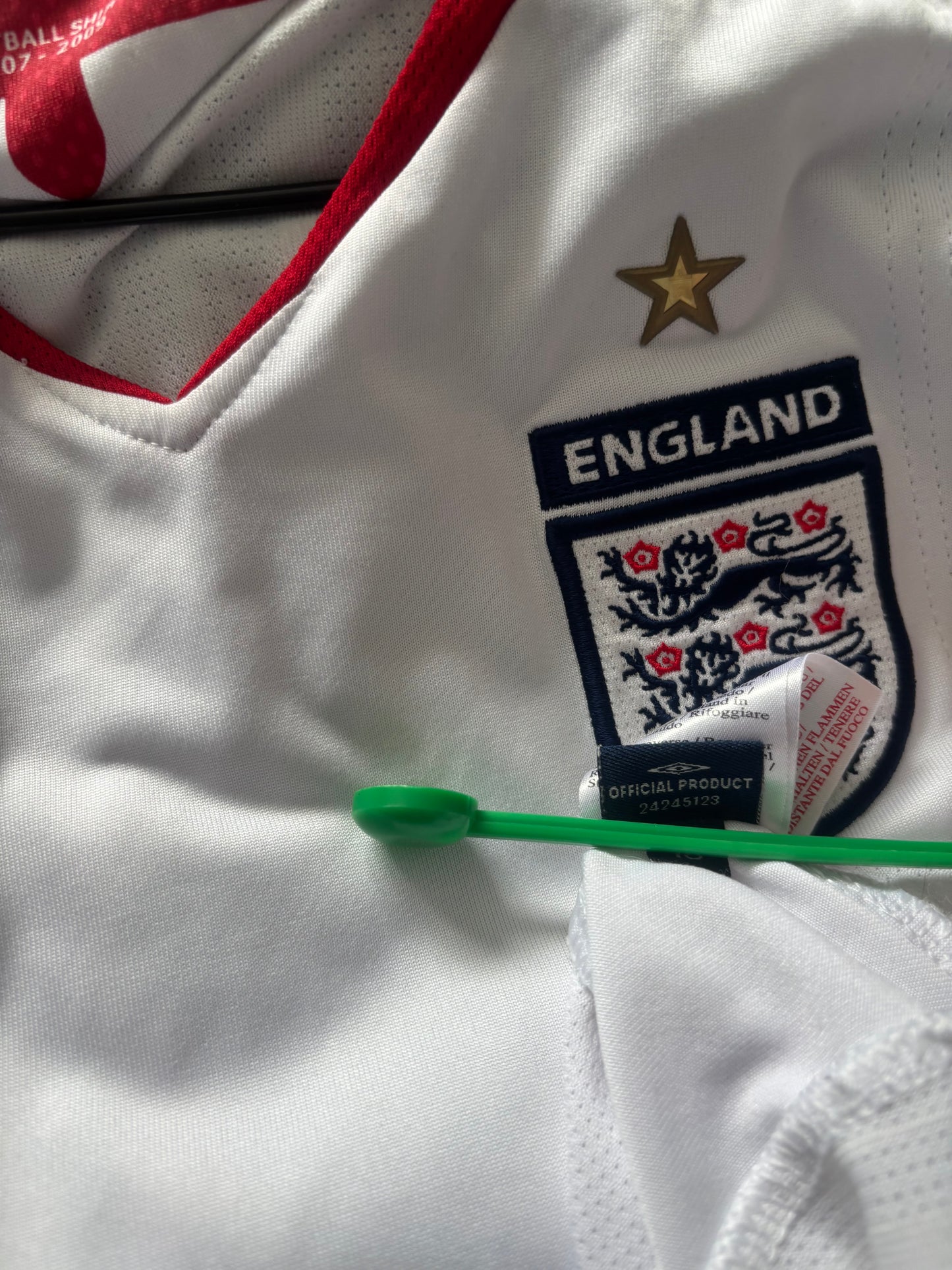 England Home Shirt 2008 Gerrard (XLW)