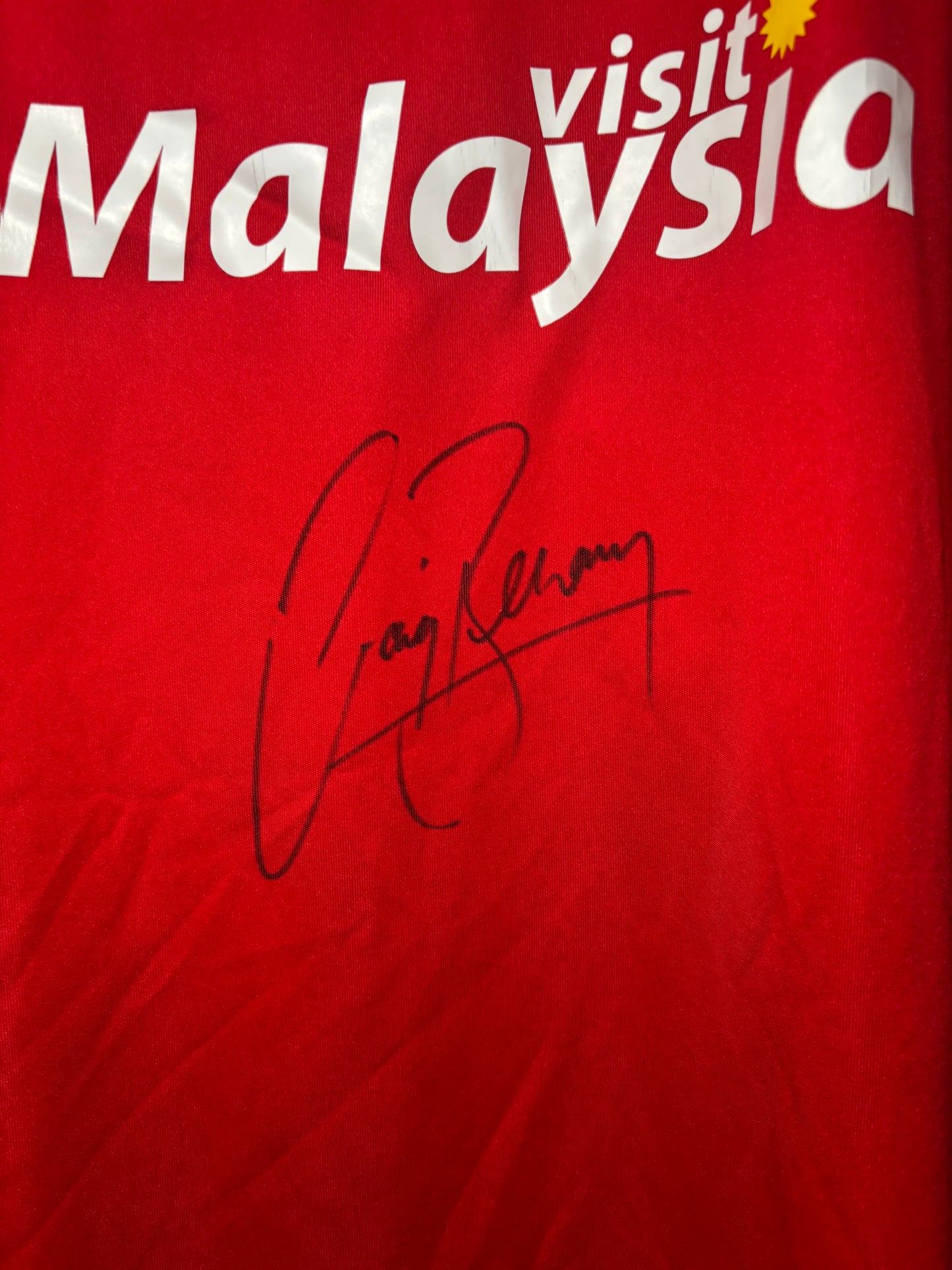 Cardiff City Signed Home Shirt 2013/14 Craig Bellamy (XL)