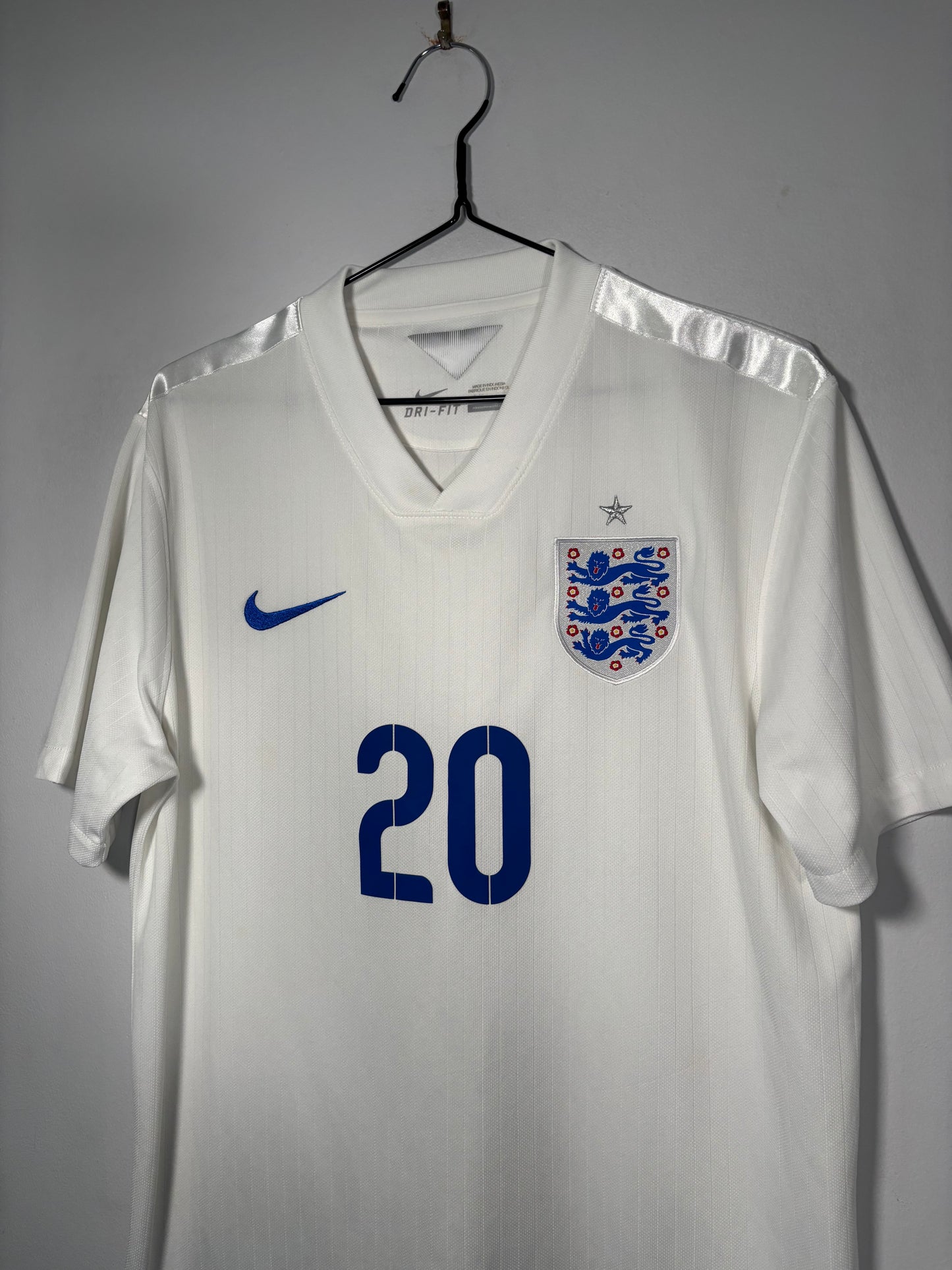 England Home Shirt 2014 Adam Lallana (M)