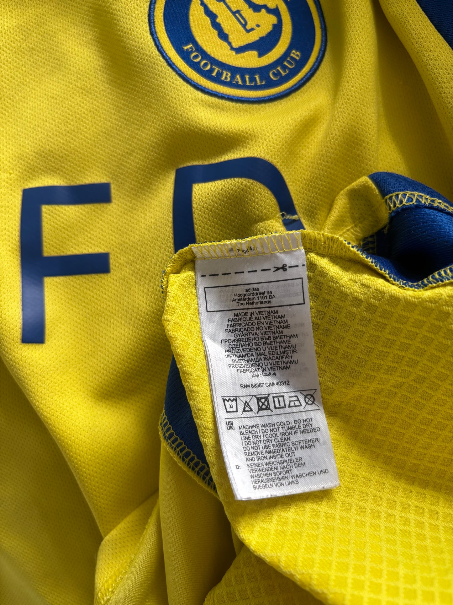 Al Nassar Home Shirt 2024/25 Ronaldo (XL)