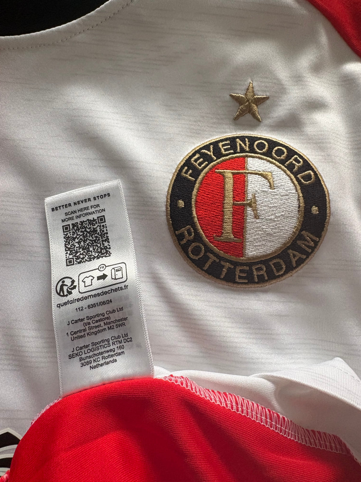 Feyenoord Authentic Home Shirt 2024/25 (M)