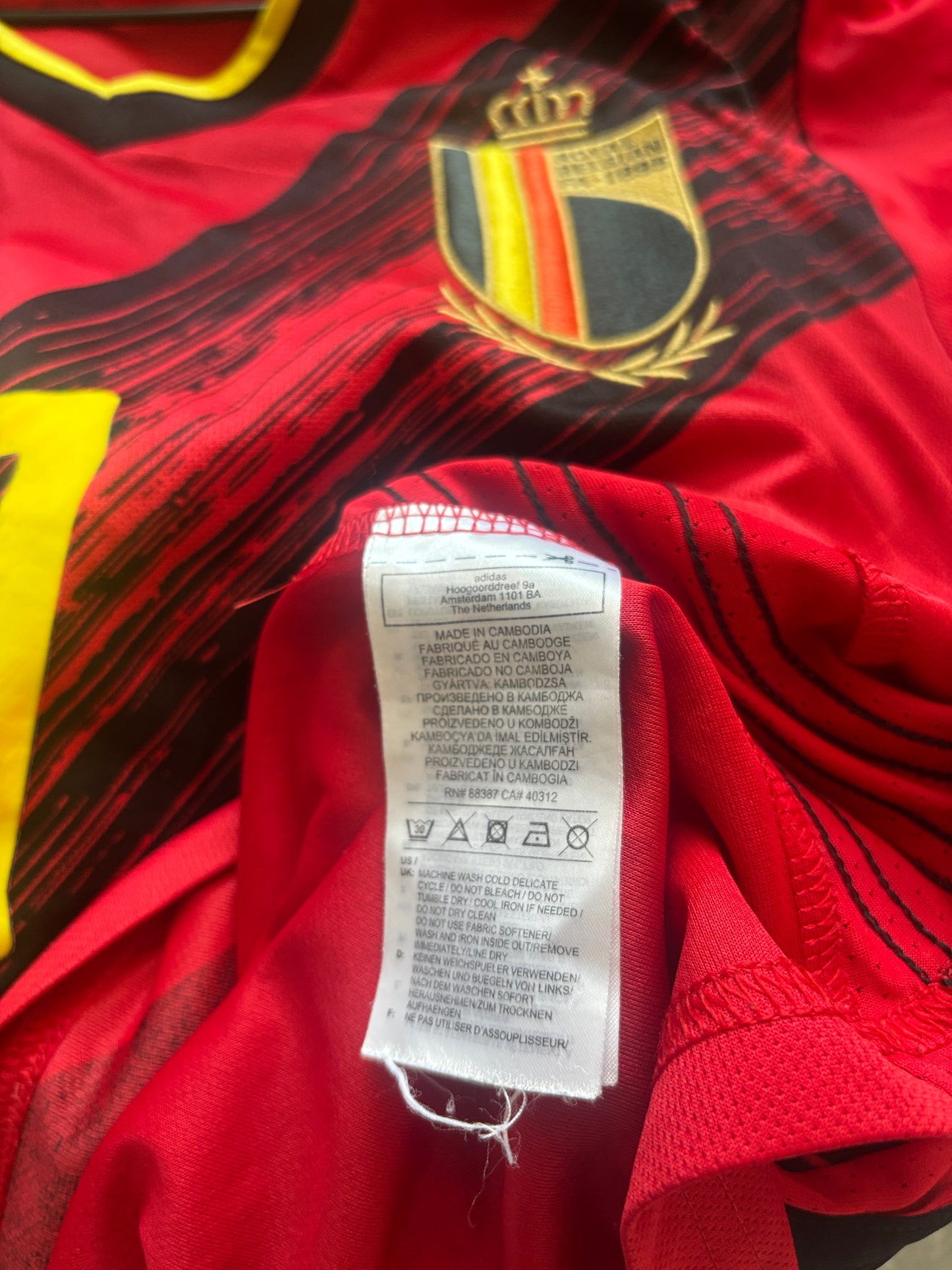 Belgium Home Shirt 2020 De Bruyne (S)