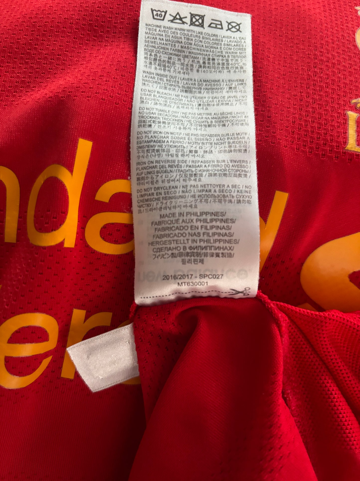 Liverpool Home Shirt 2016/17 (L)