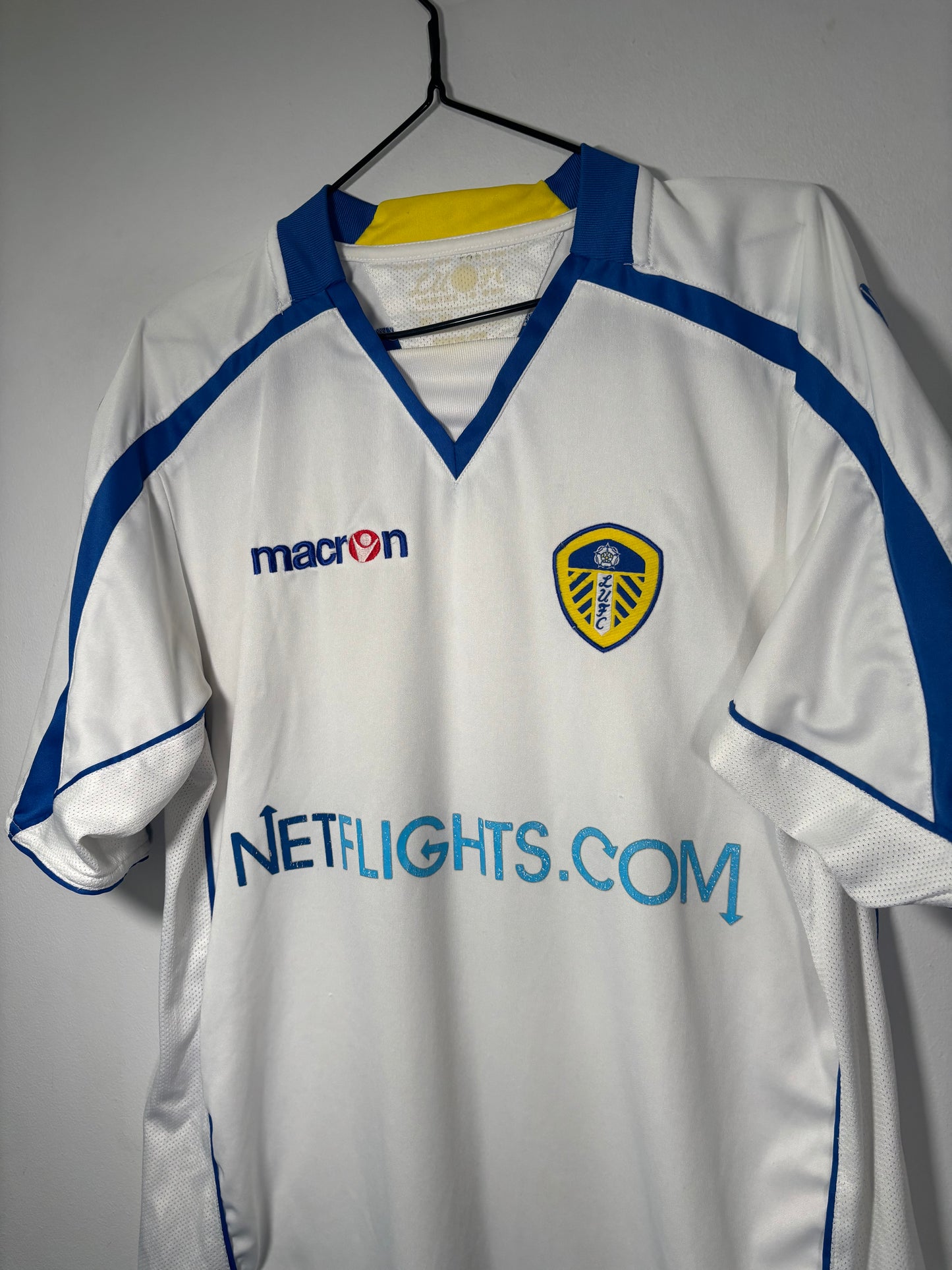 Leeds United Home Shirt 2008/09 Fabian Delph (L)