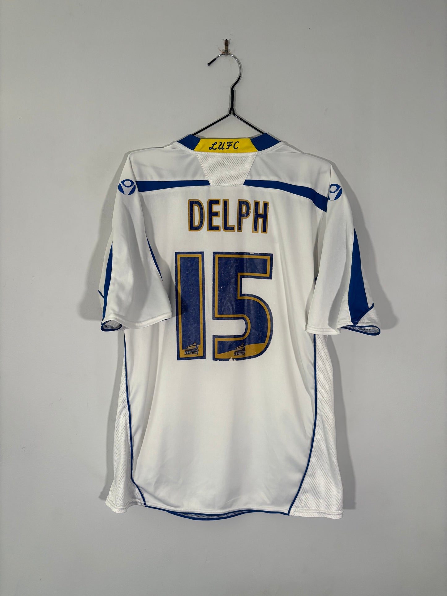 Leeds United Home Shirt 2008/09 Fabian Delph (L)