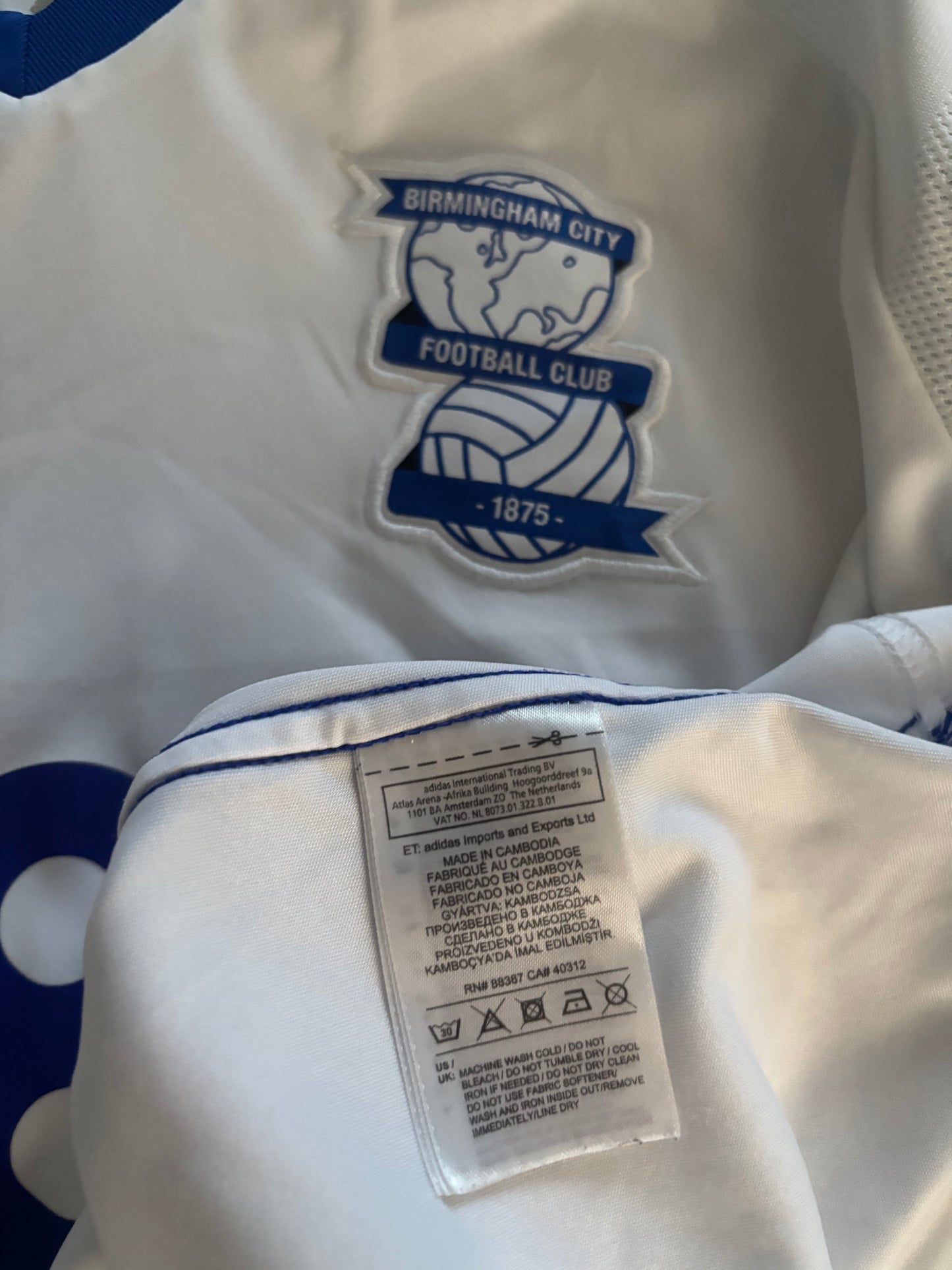 Birmingham City Away Shirt 2017/18 Vassell (M)