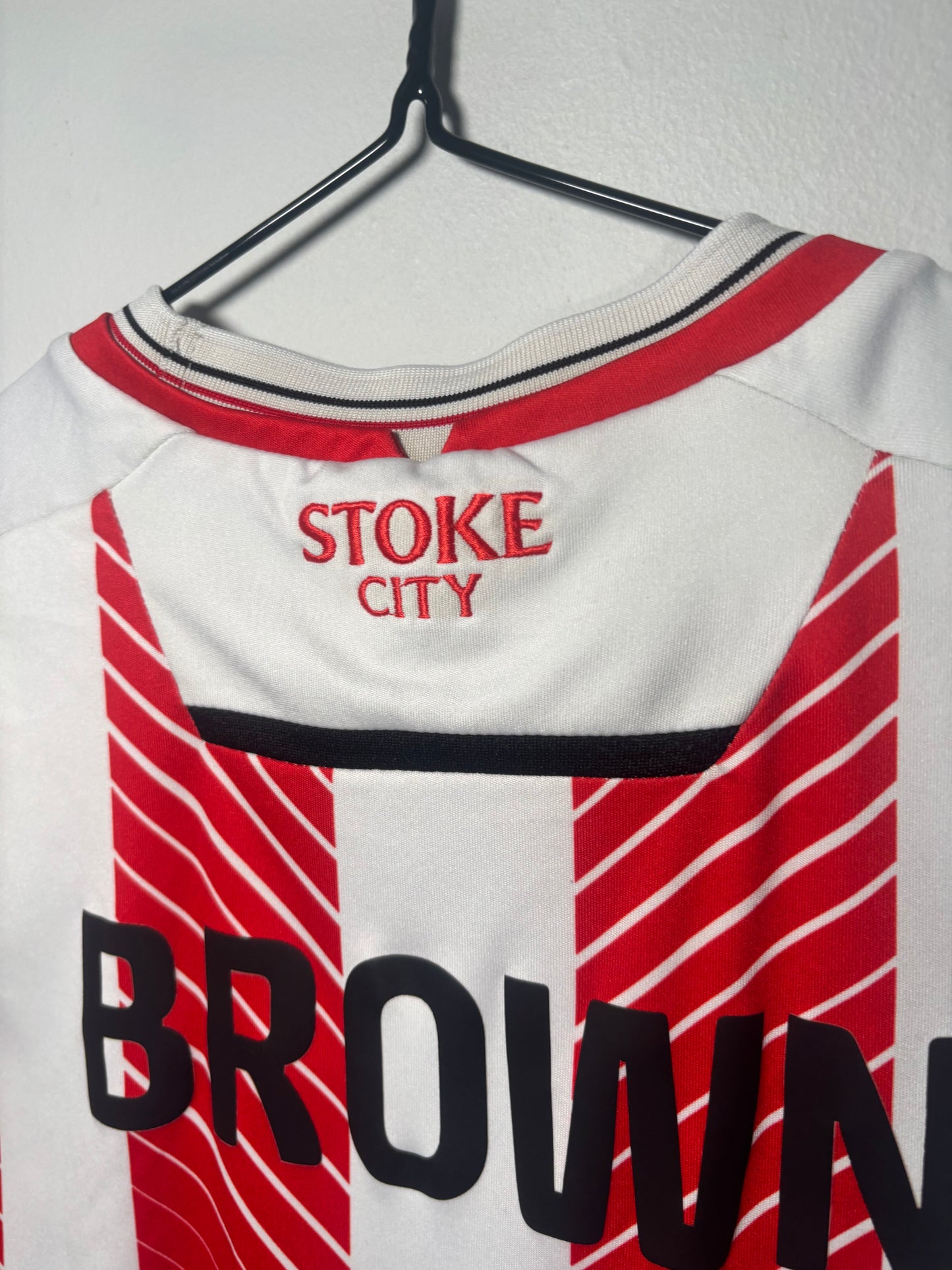 Stoke City Home Shirt 2022/23 Jacob Brown (M)