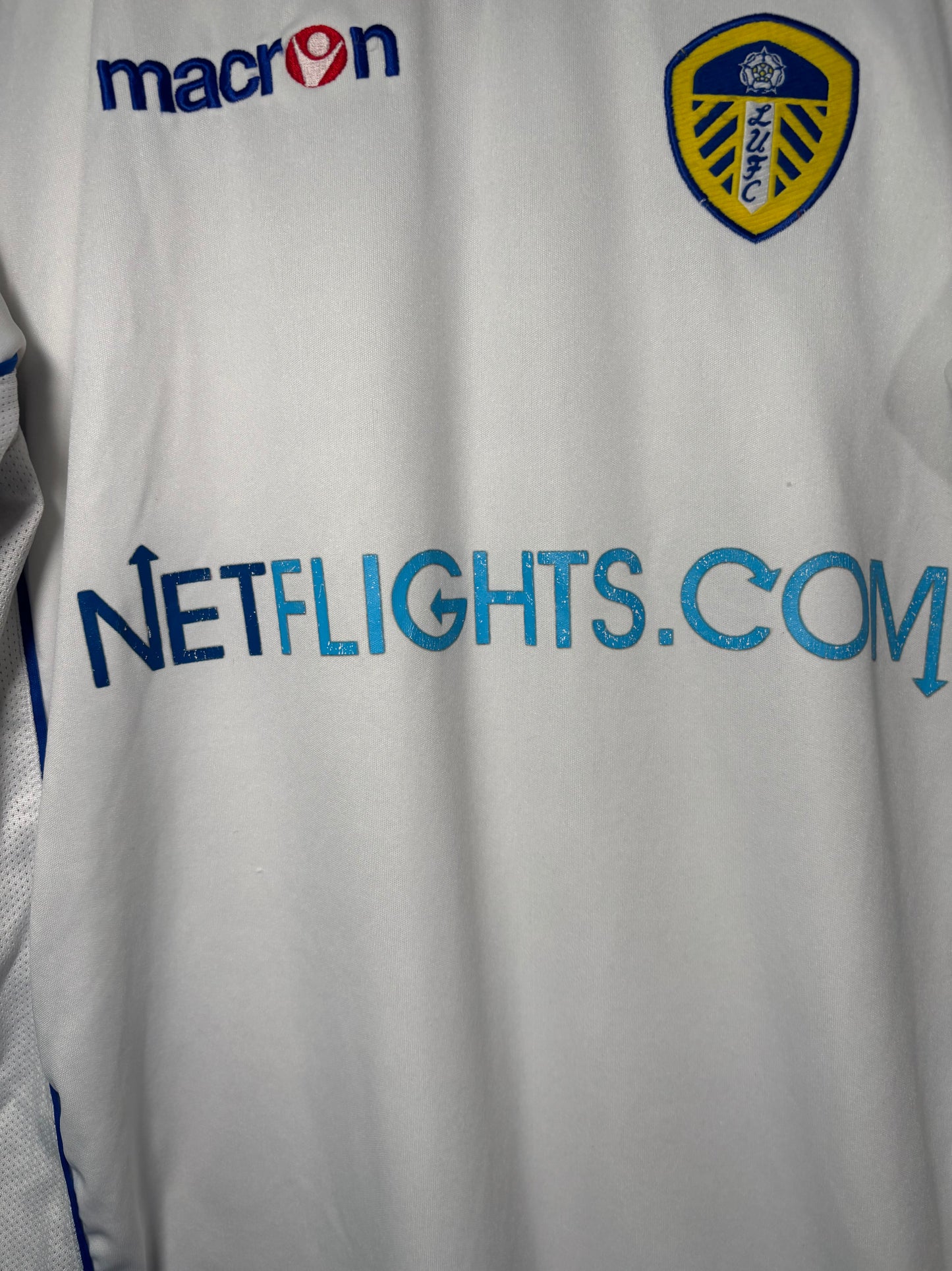 Leeds United Home Shirt 2008/09 Fabian Delph (L)