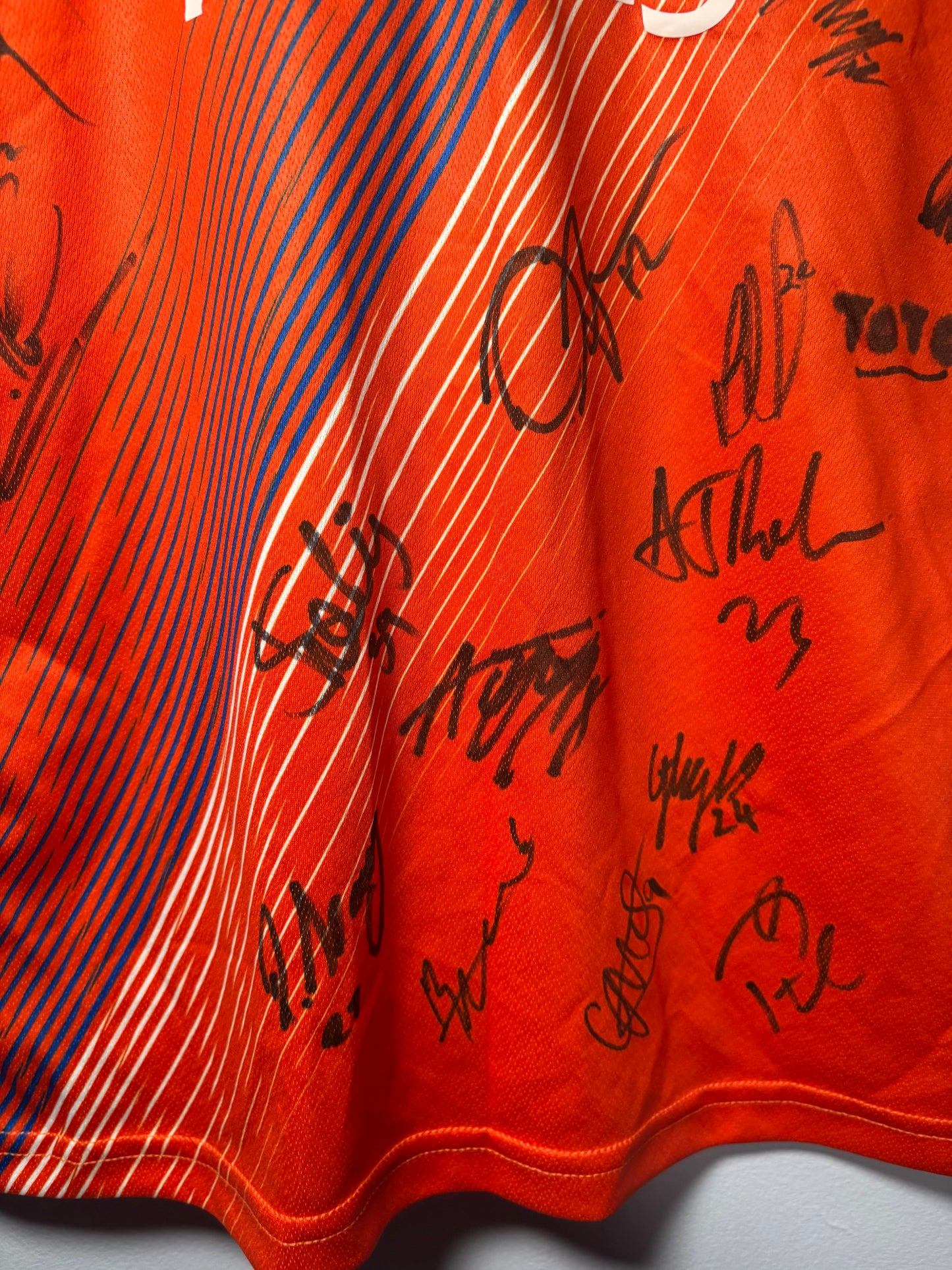 Shrewsbury Town Away Shirt 2018/19 Squad Signed (S)
