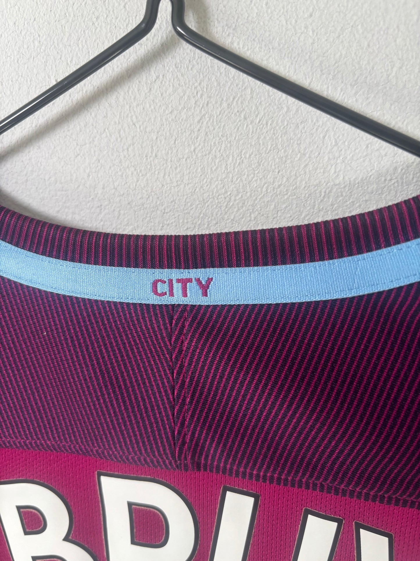 Manchester City Away Shirt 2017/18 De Bruyne (XLB)