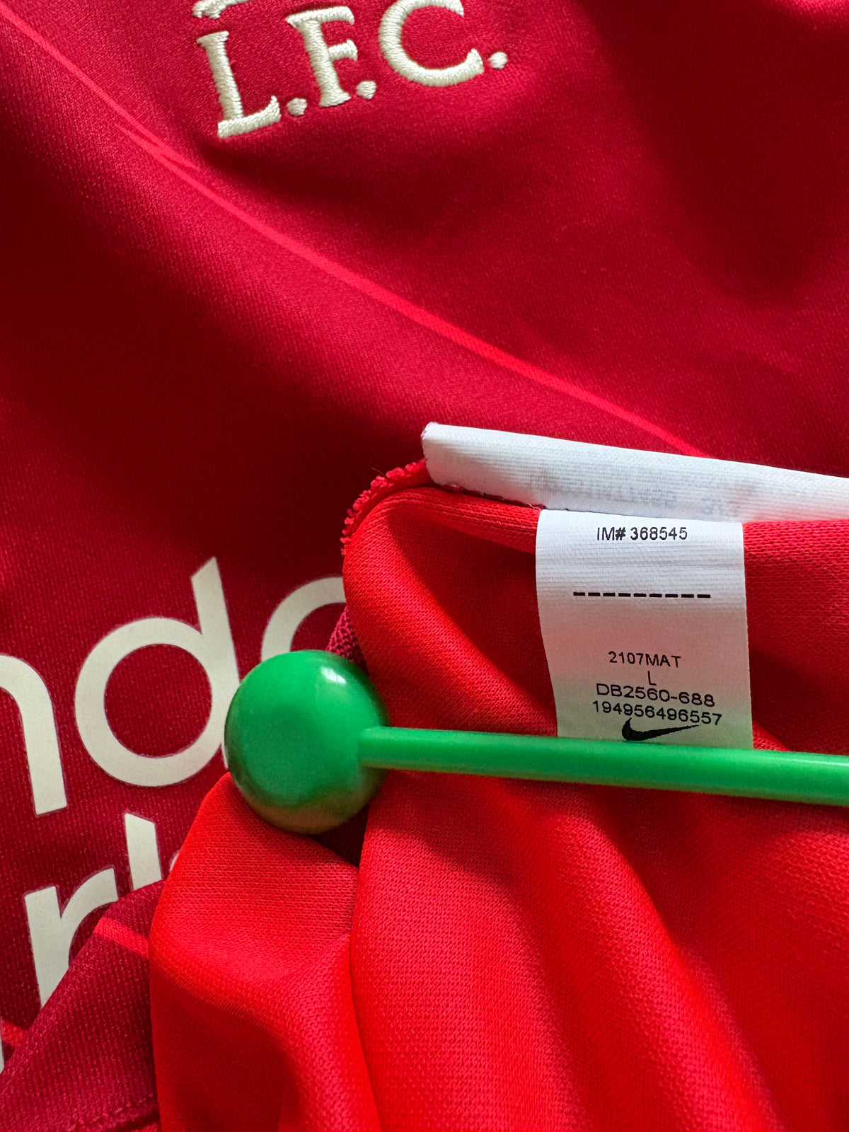 Liverpool Authentic Home Shirt 2021/22 Luis Diaz (L)