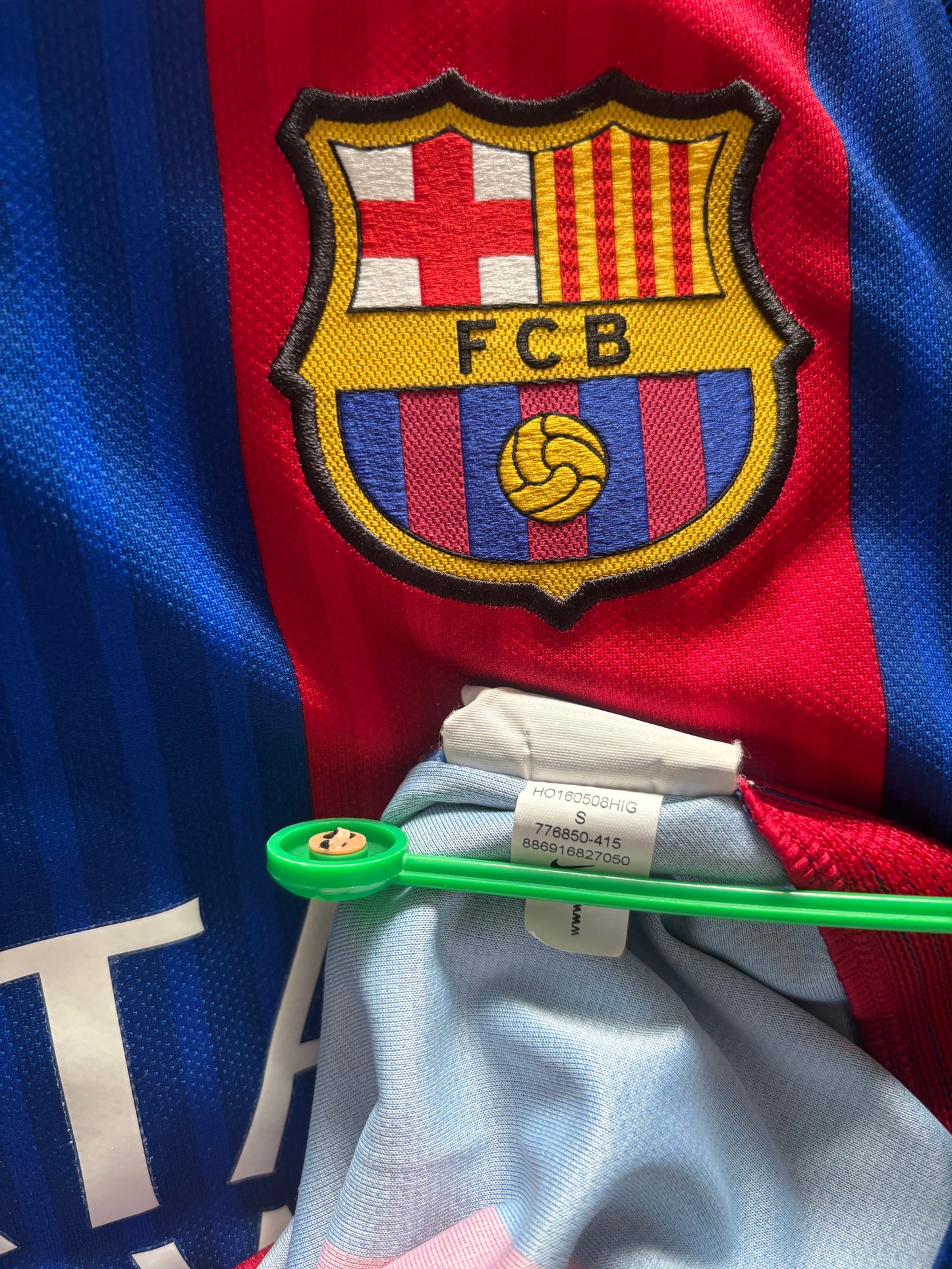 Barcelona Home Shirt 2016/17 (S)