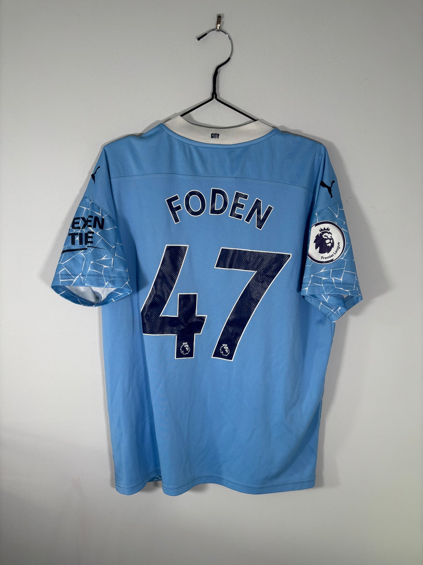 Manchester City Home Shirt 2020/21 Phil Foden (L)