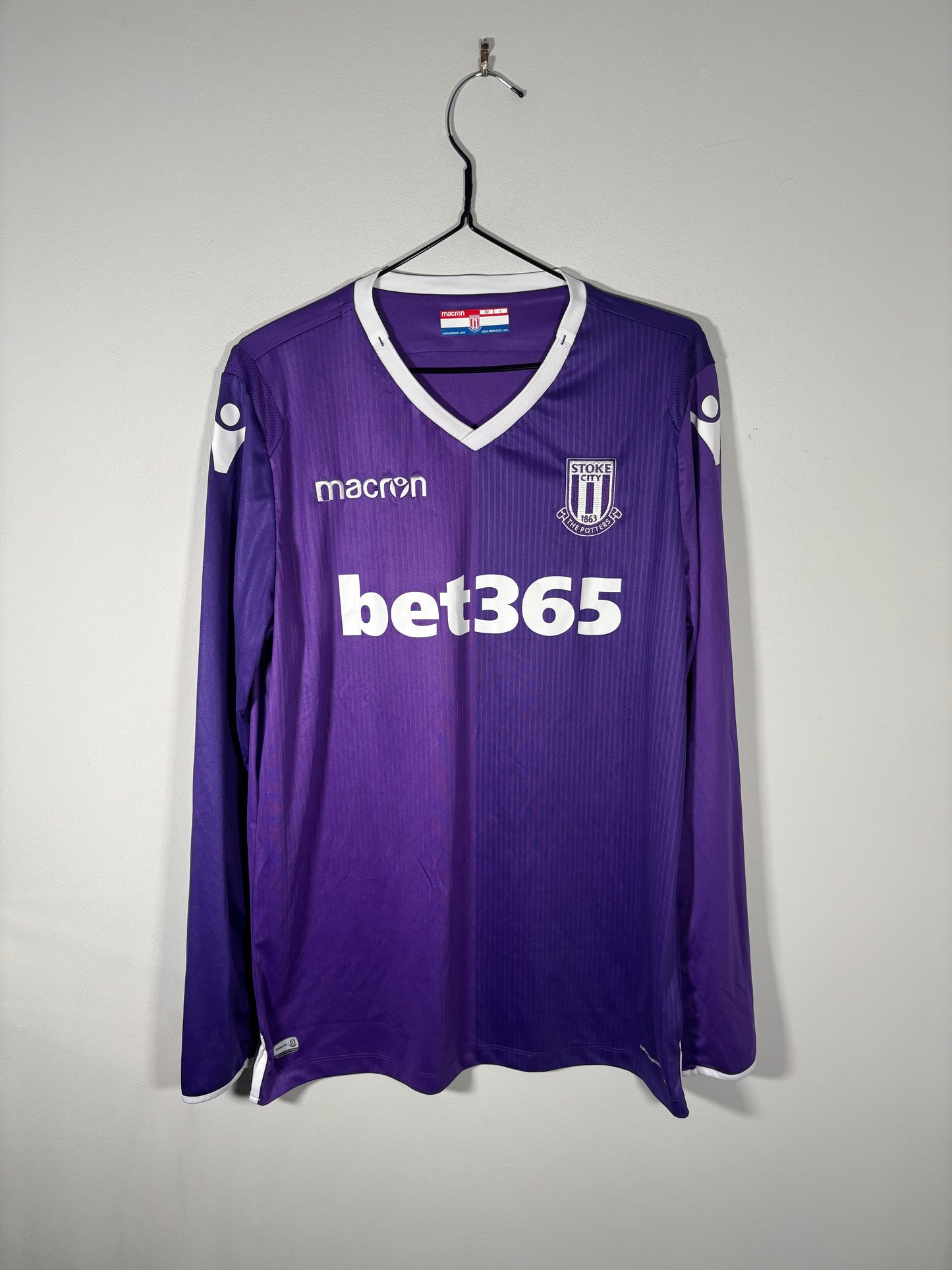 Stoke City Away Shirt 2018/19 L/S (L)