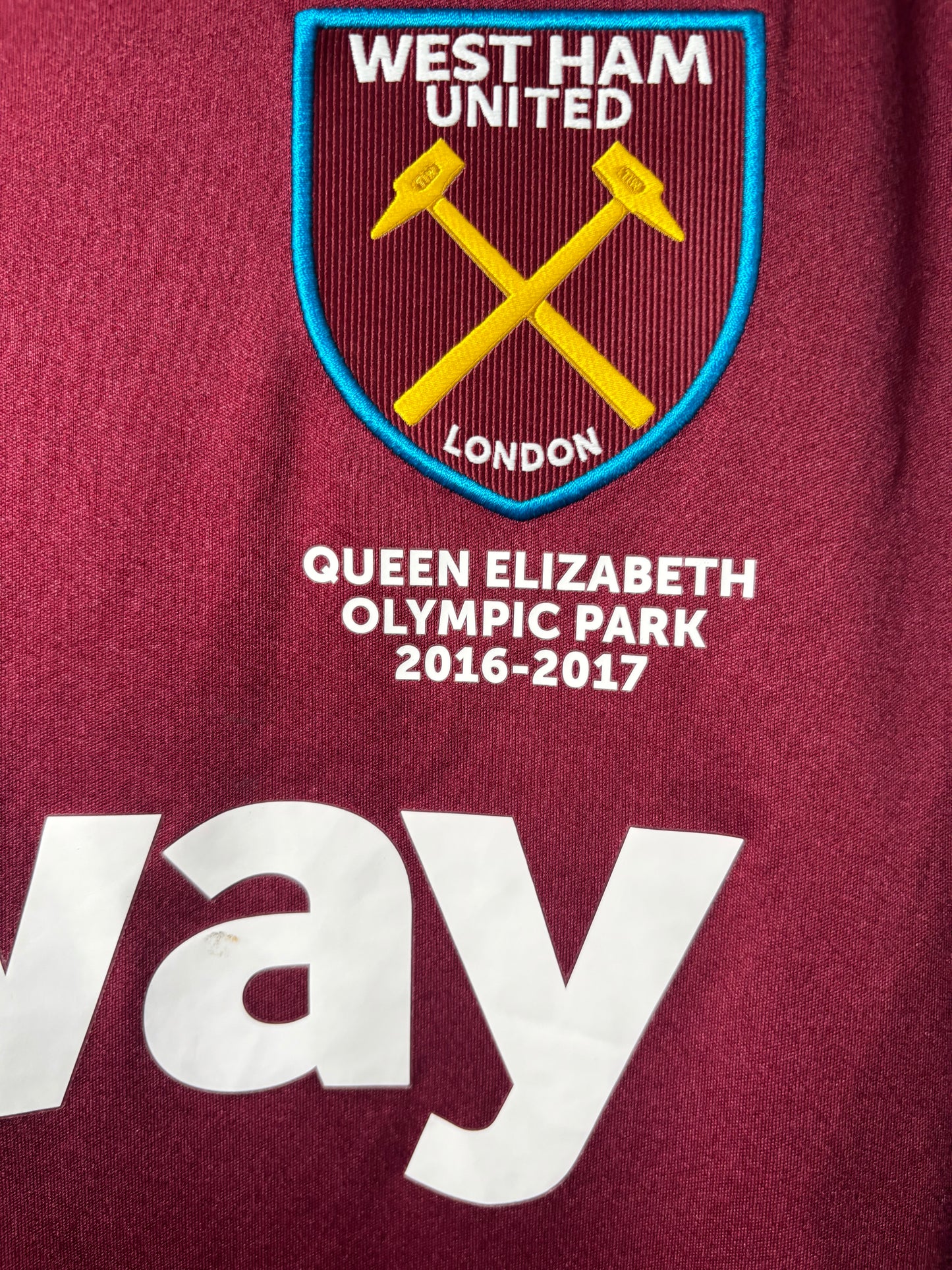West Ham United Home Shirt 2016/17 Antonio (XL)