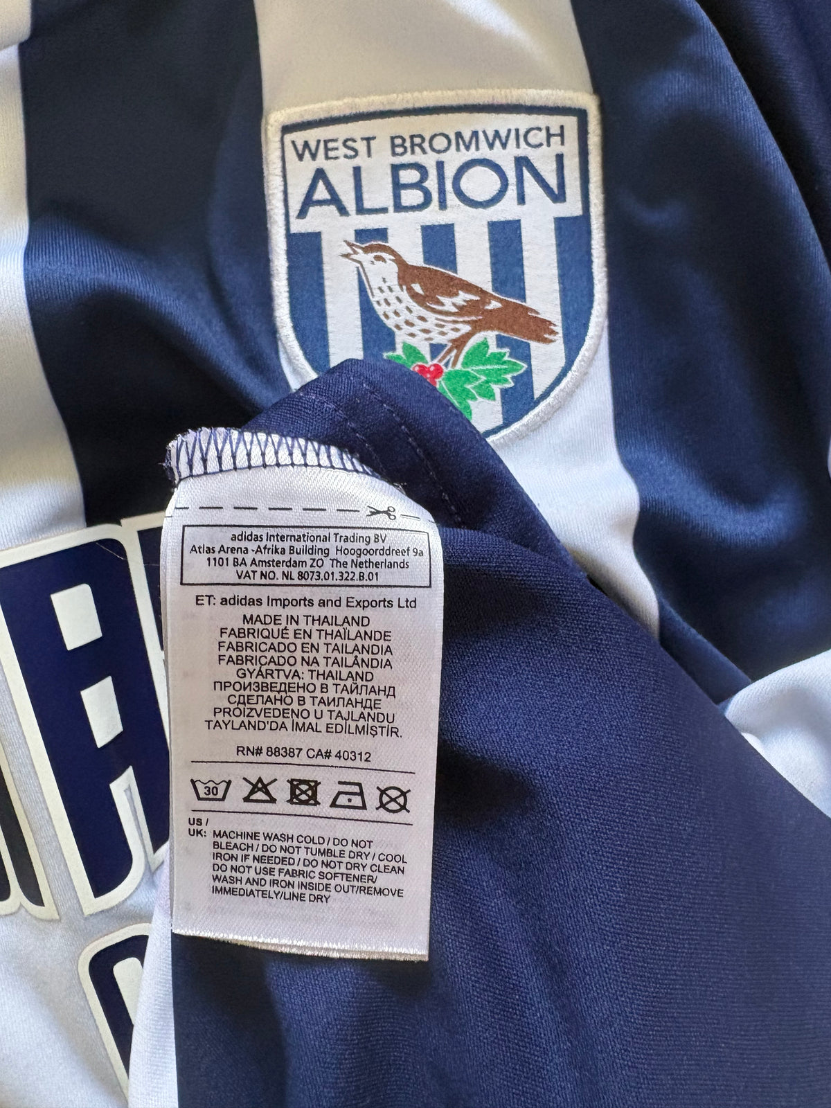 West Bromwich Albion Authentic Home Shirt 2017/18 Matt Phillips (M)