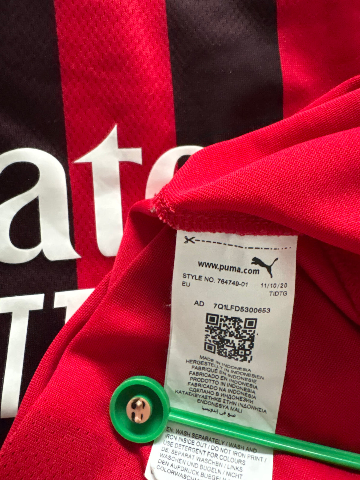 Ac Milan Authentic Home Shirt 2021/22 Van Basten (L)