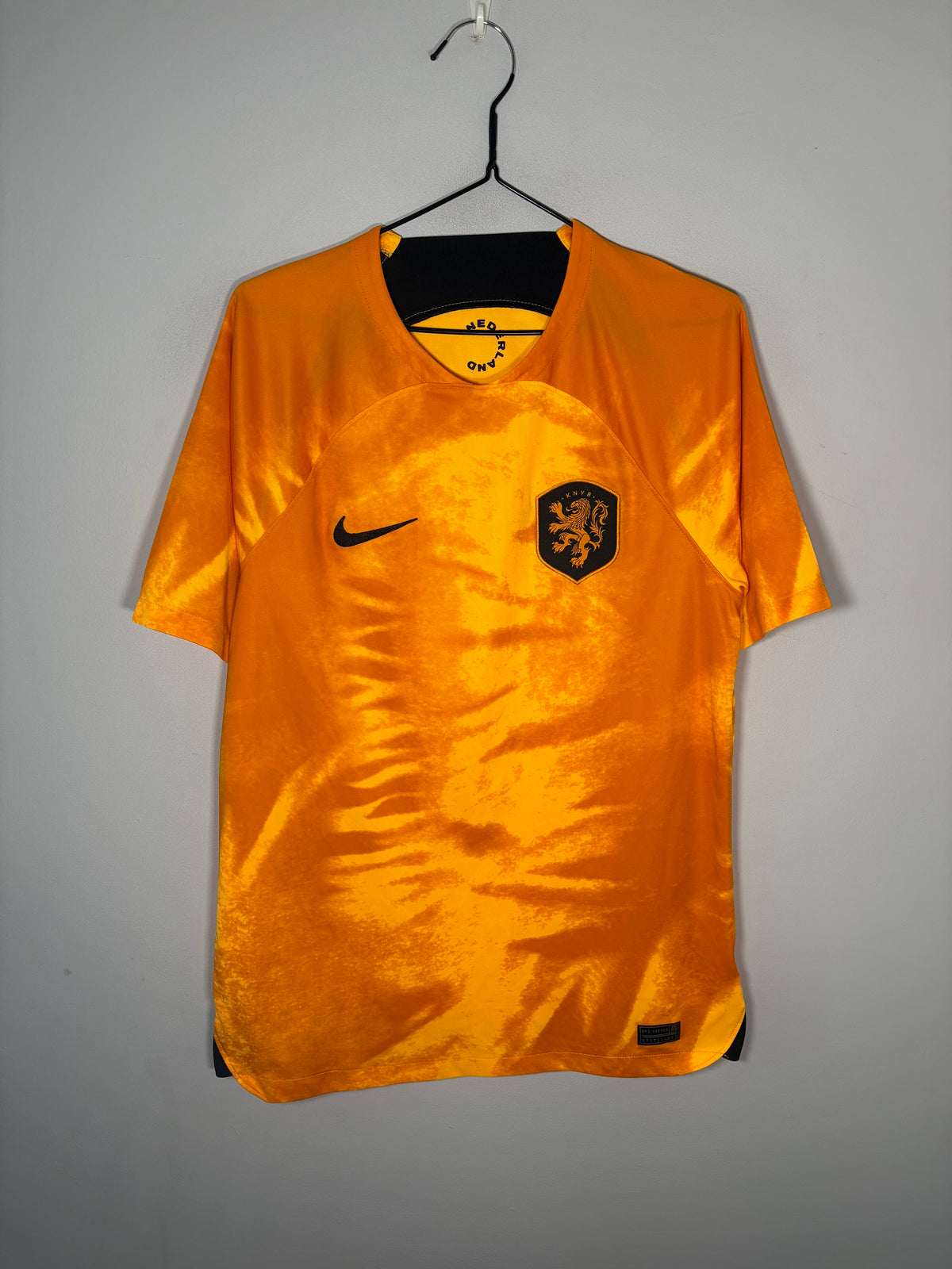 Netherlands Authentic Home Shirt 2022 Weghorst (M)