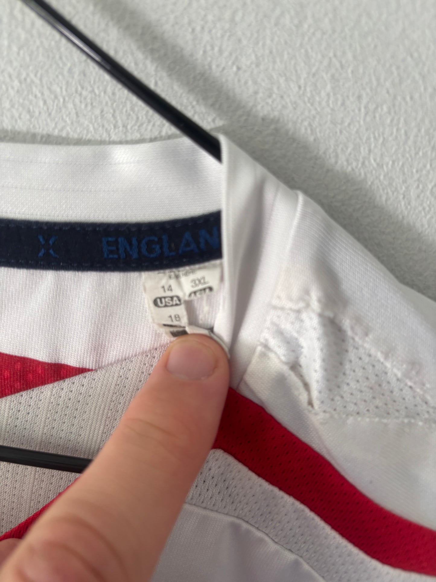 England Home Shirt 2008 Gerrard (XLW)