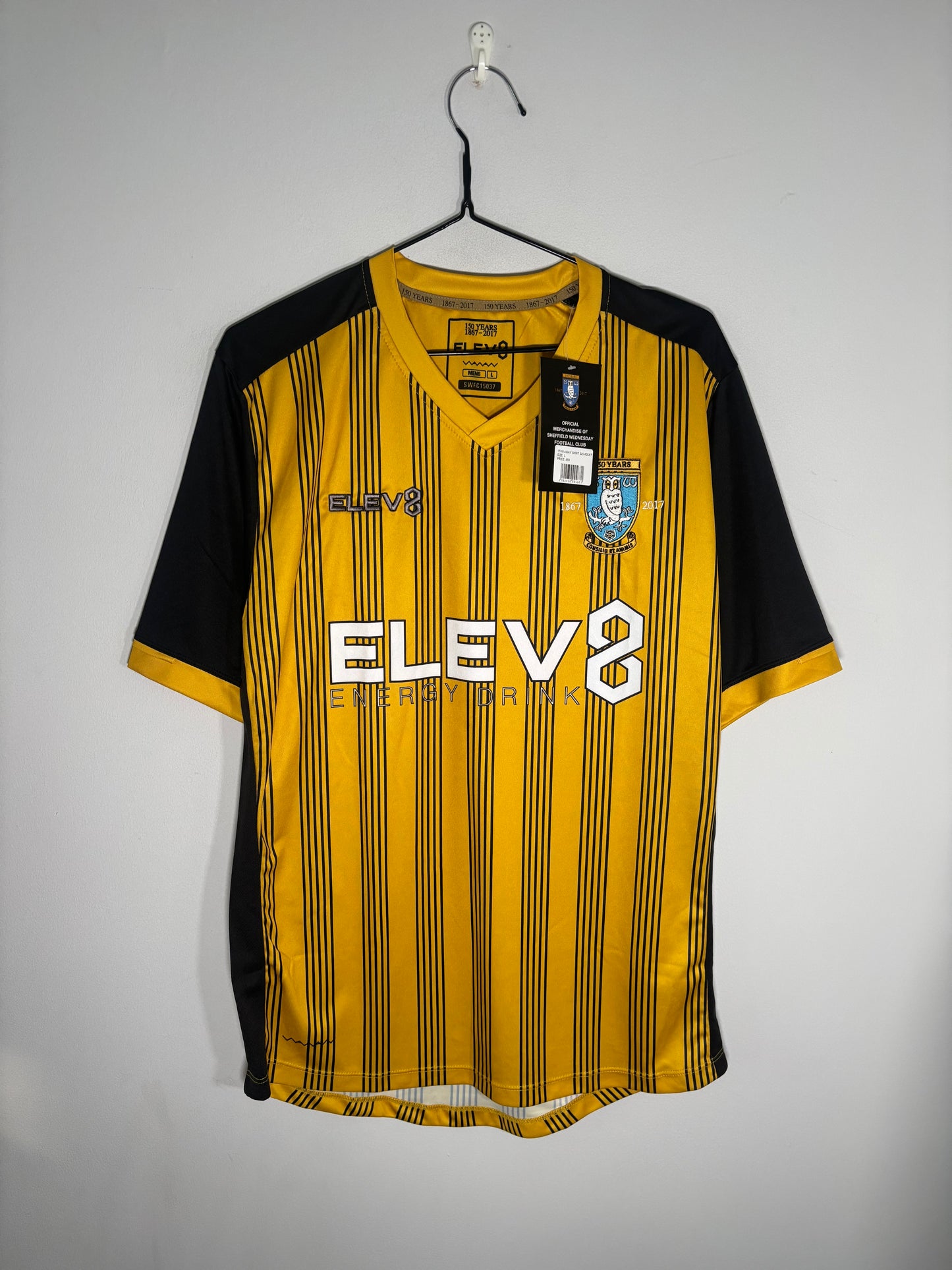 Sheffield Wednesday Away Shirt 2017/18 BNWT Nuhiu (L)