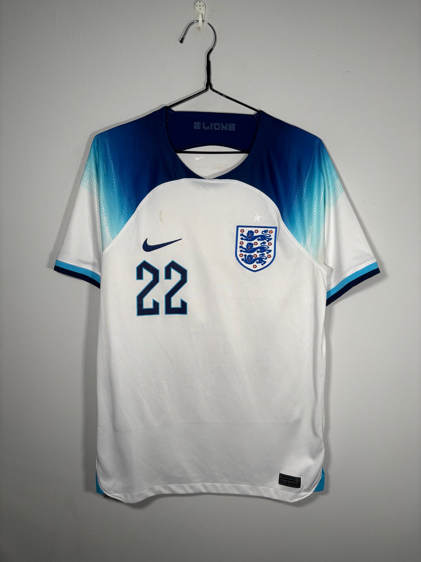 England Home Shirt 2022 Jude Bellingham (S)