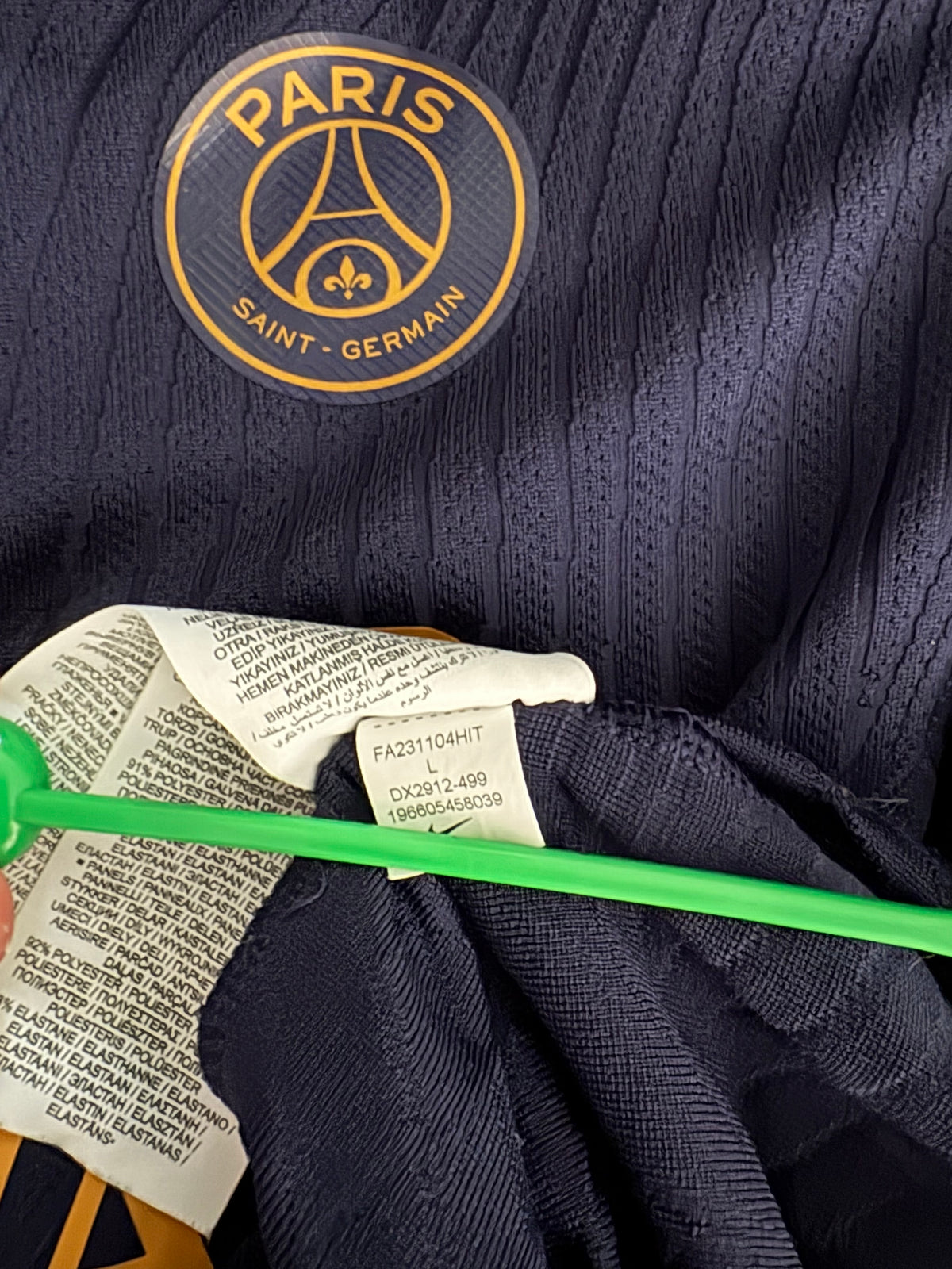 PSG Authentic Training 1/4 Zip 2023-24 Elite Player Dri Fif Version (L)