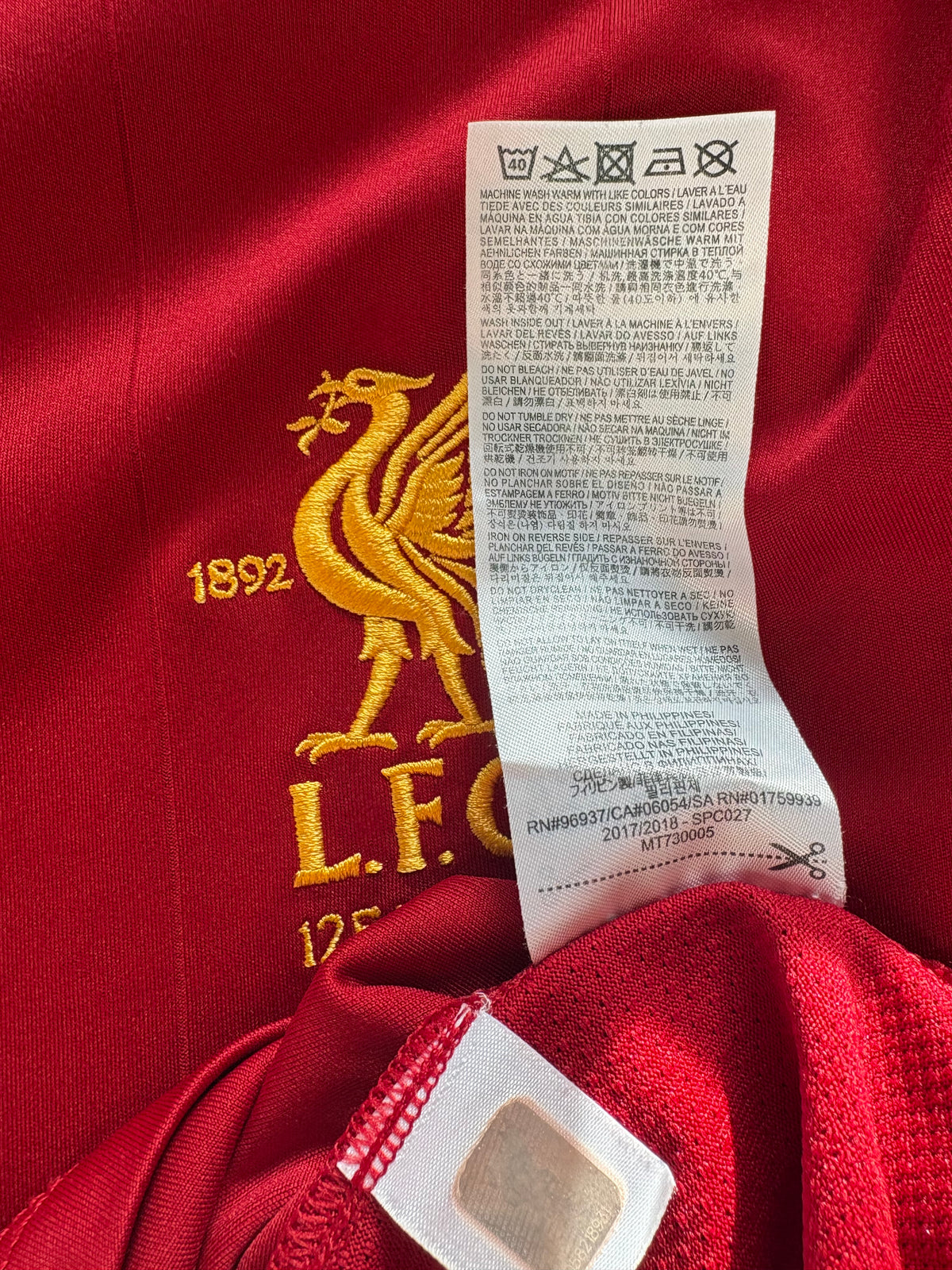 Liverpool Authentic Thuisshirt 2017/18 (L)